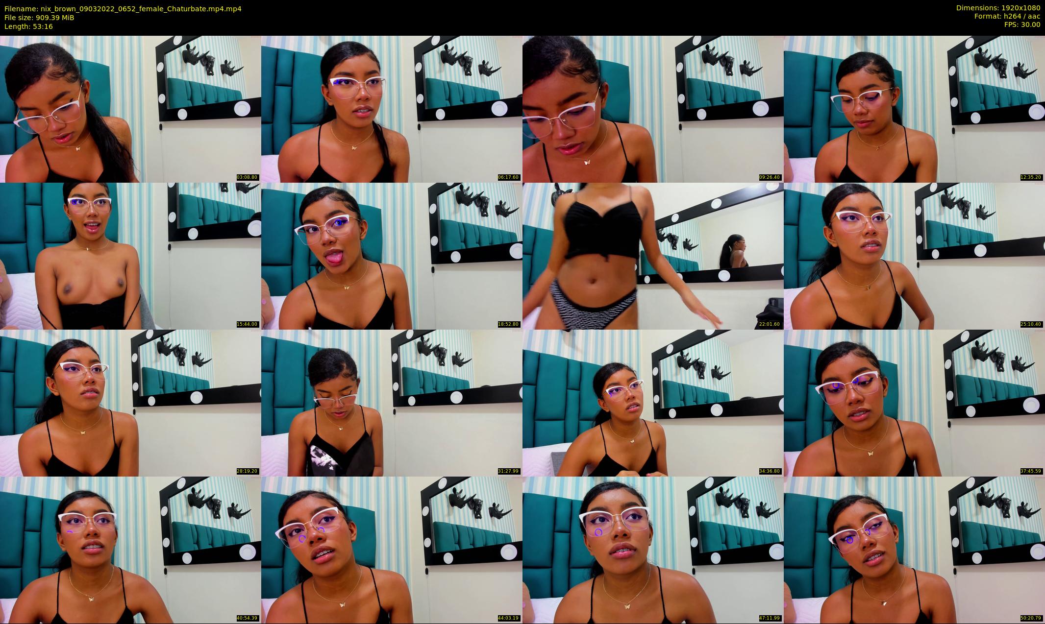 nix_brown — 54 minute Chaturbate female cam show recording, 1080p, Mar 9, 2022