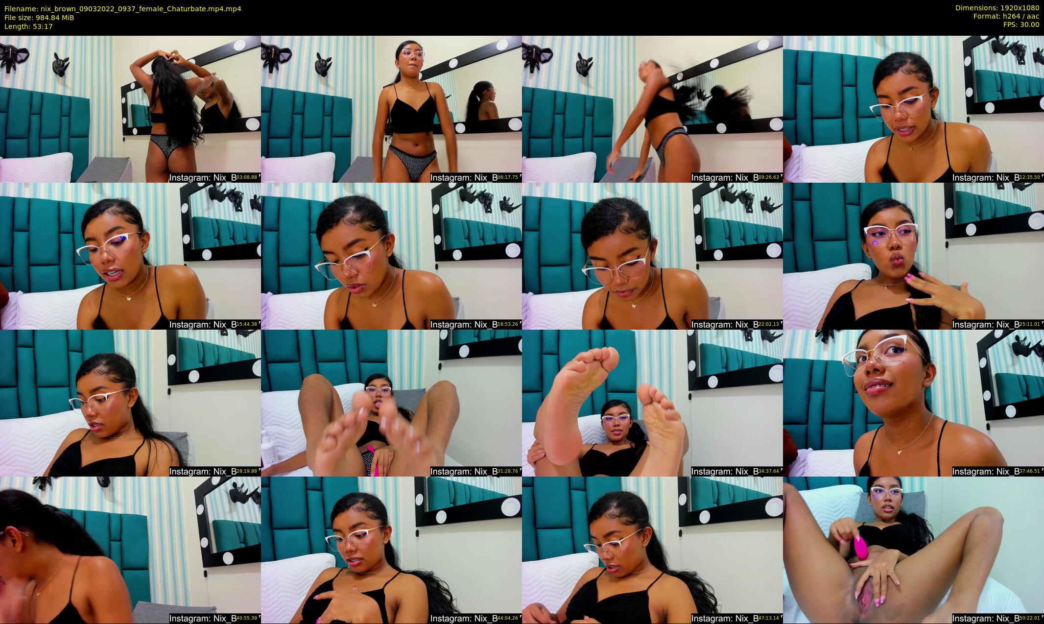 nix_brown — 54 minute Chaturbate female cam show recording, 1080p, Mar 9, 2022