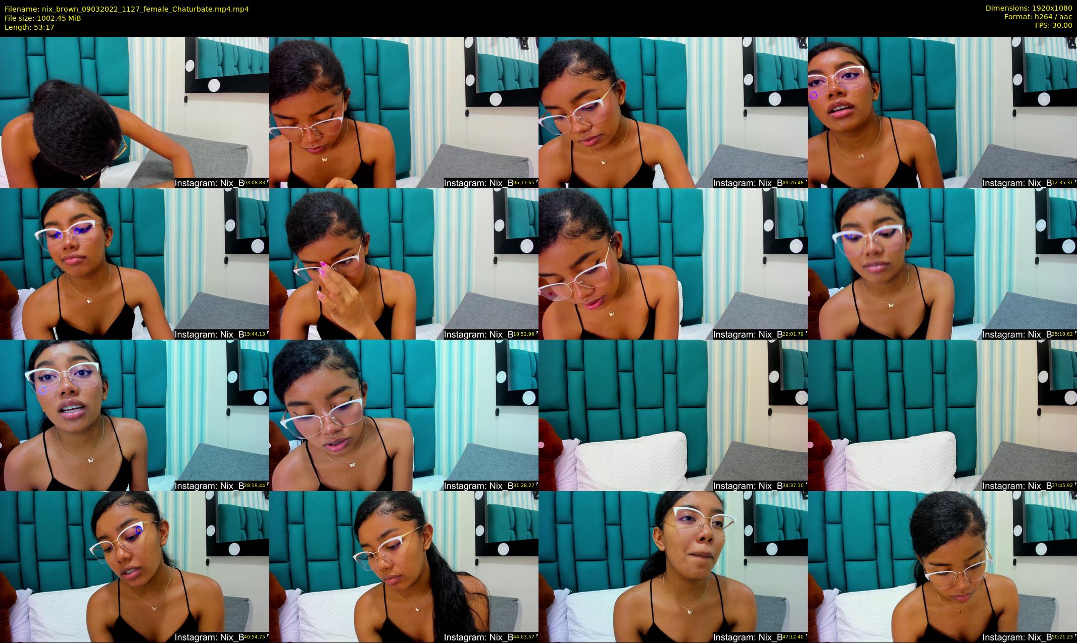 nix_brown — 54 minute Chaturbate female cam show recording, 1080p, Mar 9, 2022