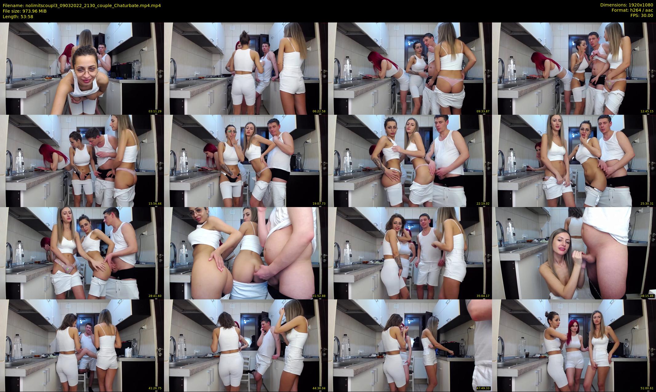 nolimitscoupl3 — 54 minute Chaturbate couple cam show recording, 1080p, Mar 9, 2022