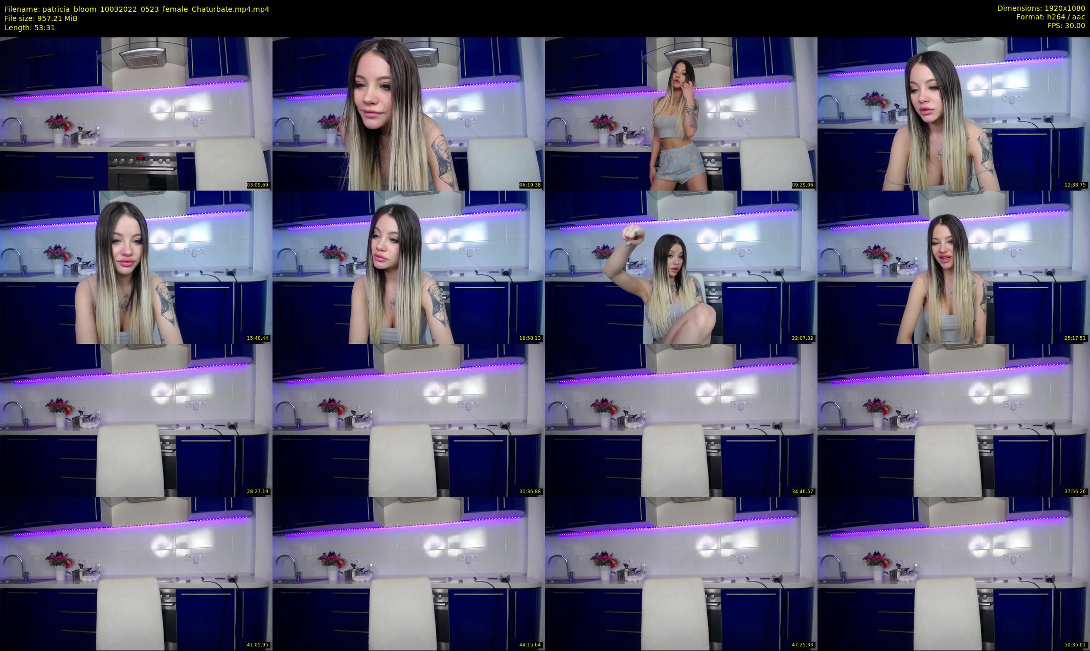 patricia_bloom — 54 minute Chaturbate female cam show recording, 1080p, Mar 10, 2022