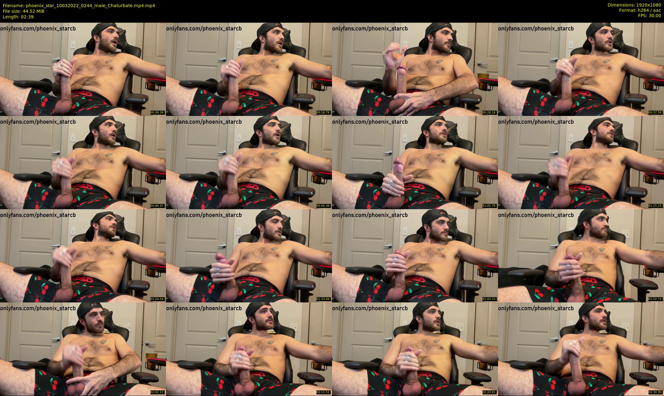 phoenix_star — 3 minute Chaturbate male cam show recording, 1080p, Mar 10, 2022