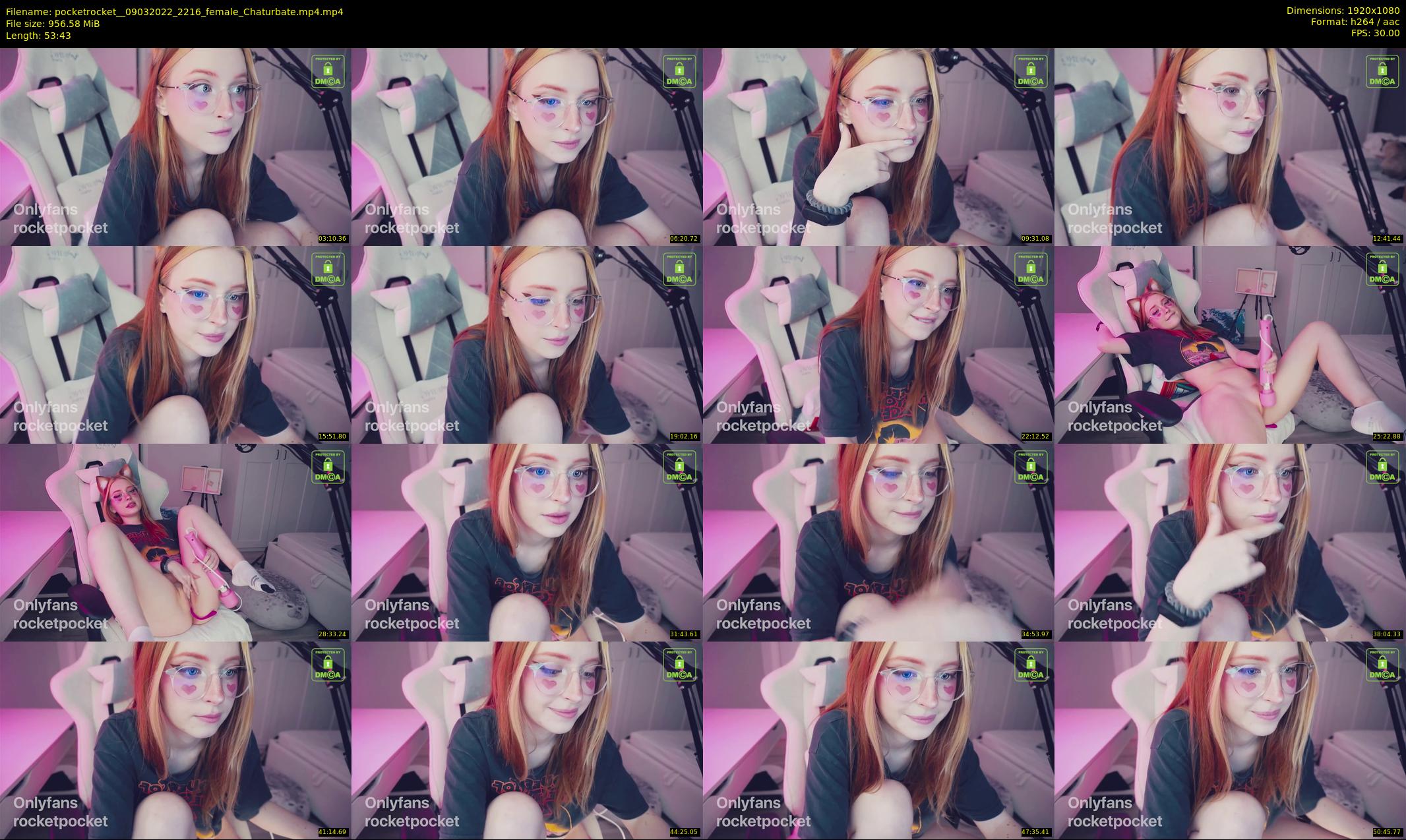 pocketrocket_ — 54 minute Chaturbate female cam show recording, 1080p, Mar 9, 2022