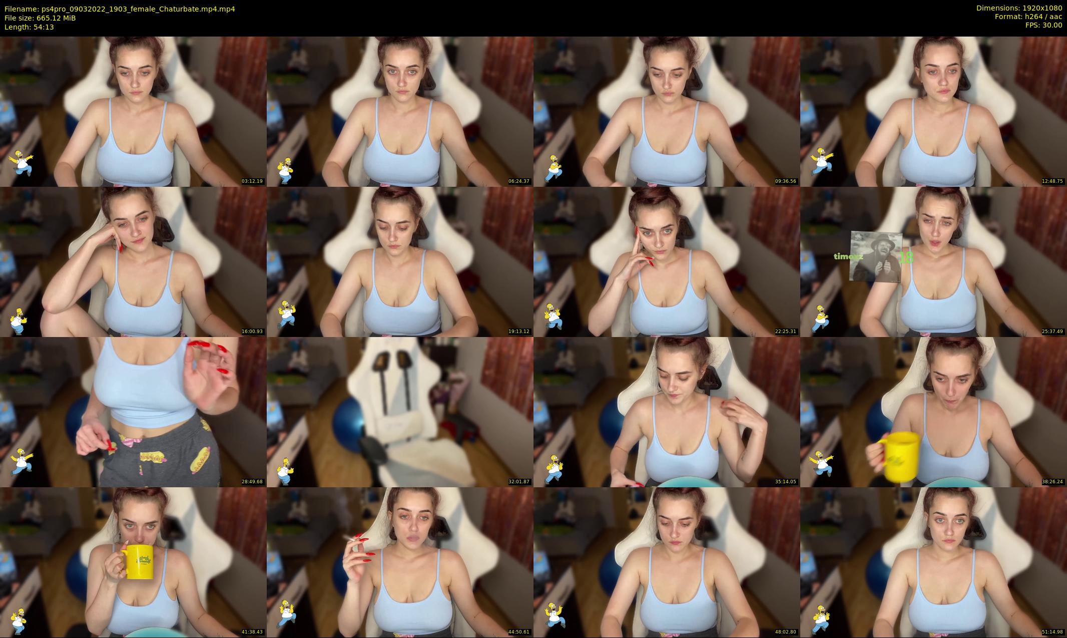 ps4pro — 55 minute Chaturbate female cam show recording, 1080p, Mar 9, 2022
