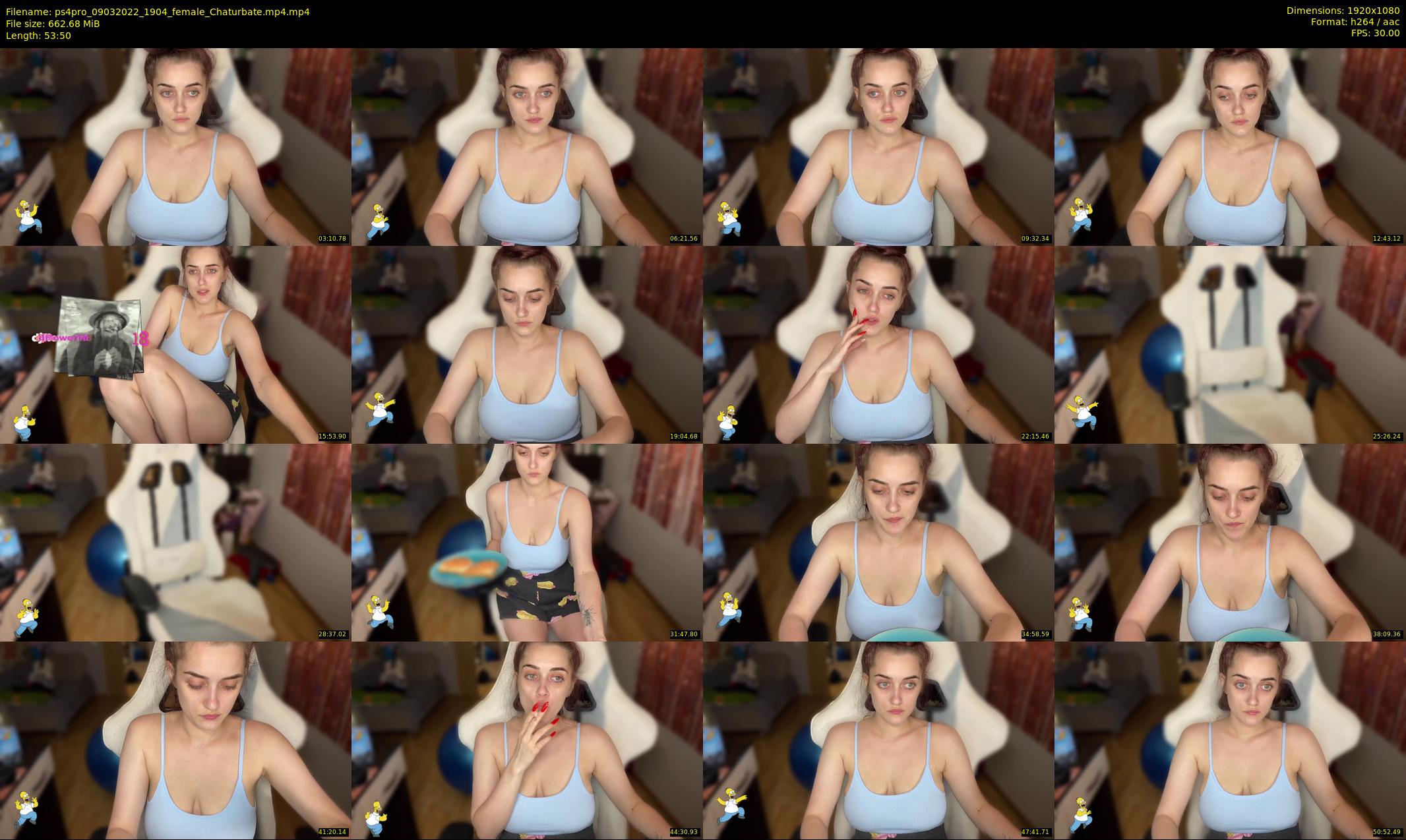 ps4pro — 54 minute Chaturbate female cam show recording, 1080p, Mar 9, 2022