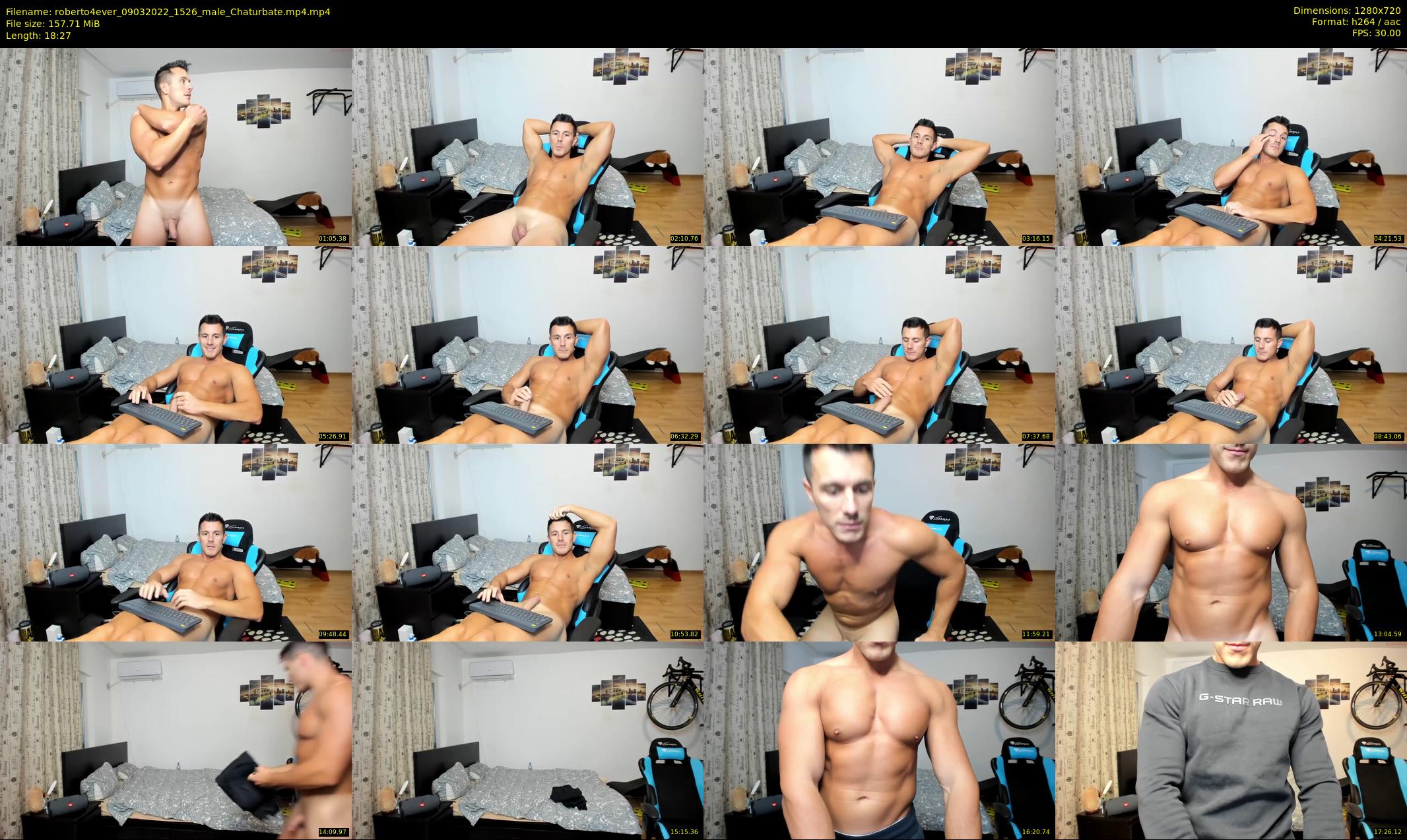 roberto4ever — 19 minute Chaturbate male cam show recording, 720p, Mar 9, 2022