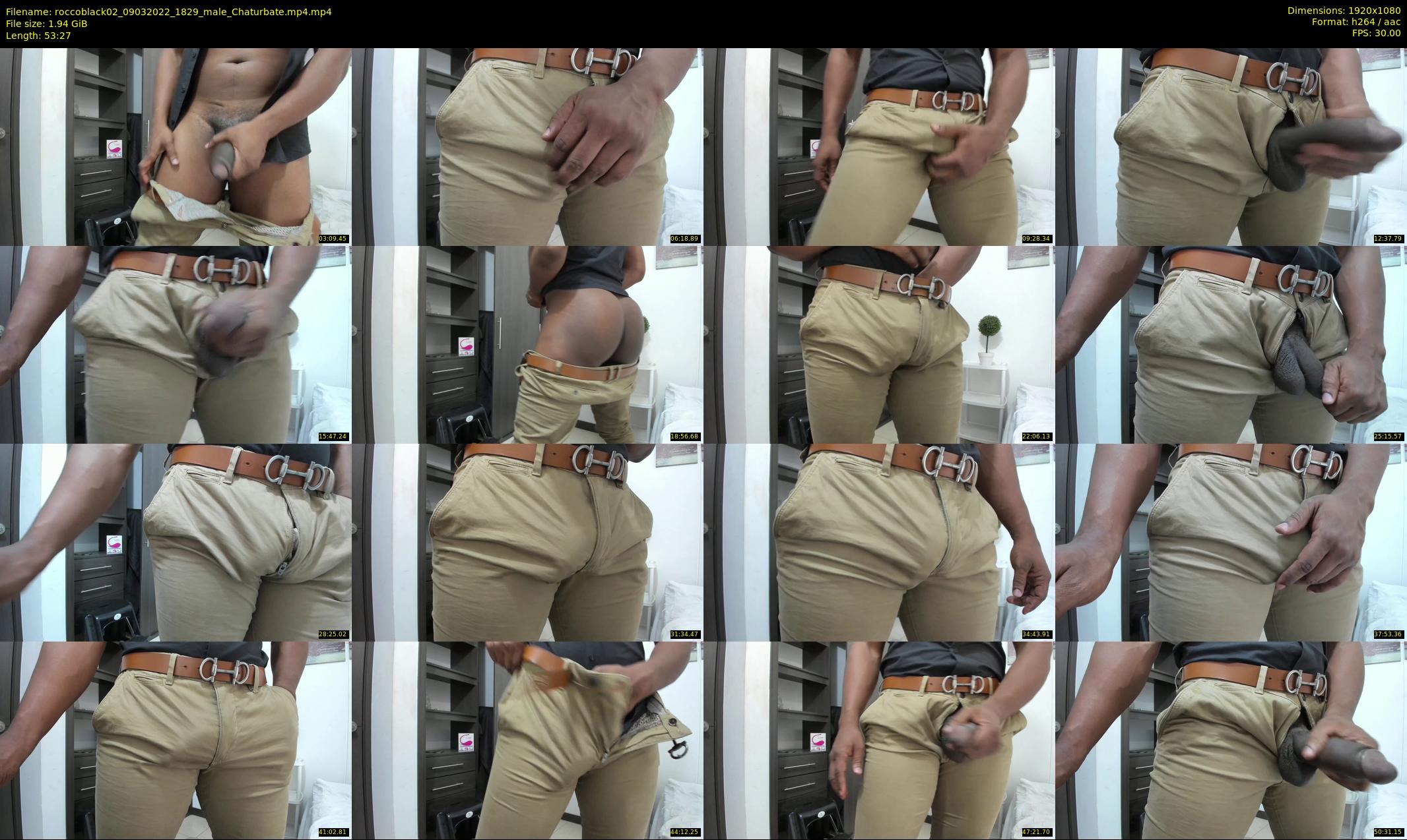 roccoblack02 — 54 minute Chaturbate male cam show recording, 1080p, Mar 9, 2022