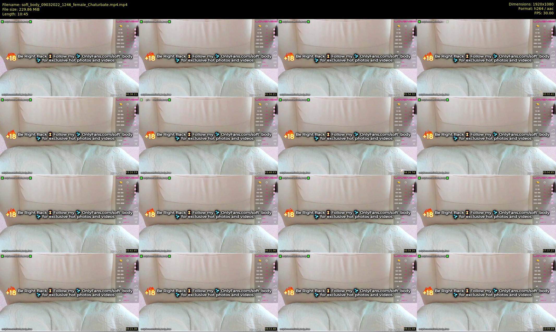 soft_body — 11 minute Chaturbate female cam show recording, 1080p, Mar 9, 2022