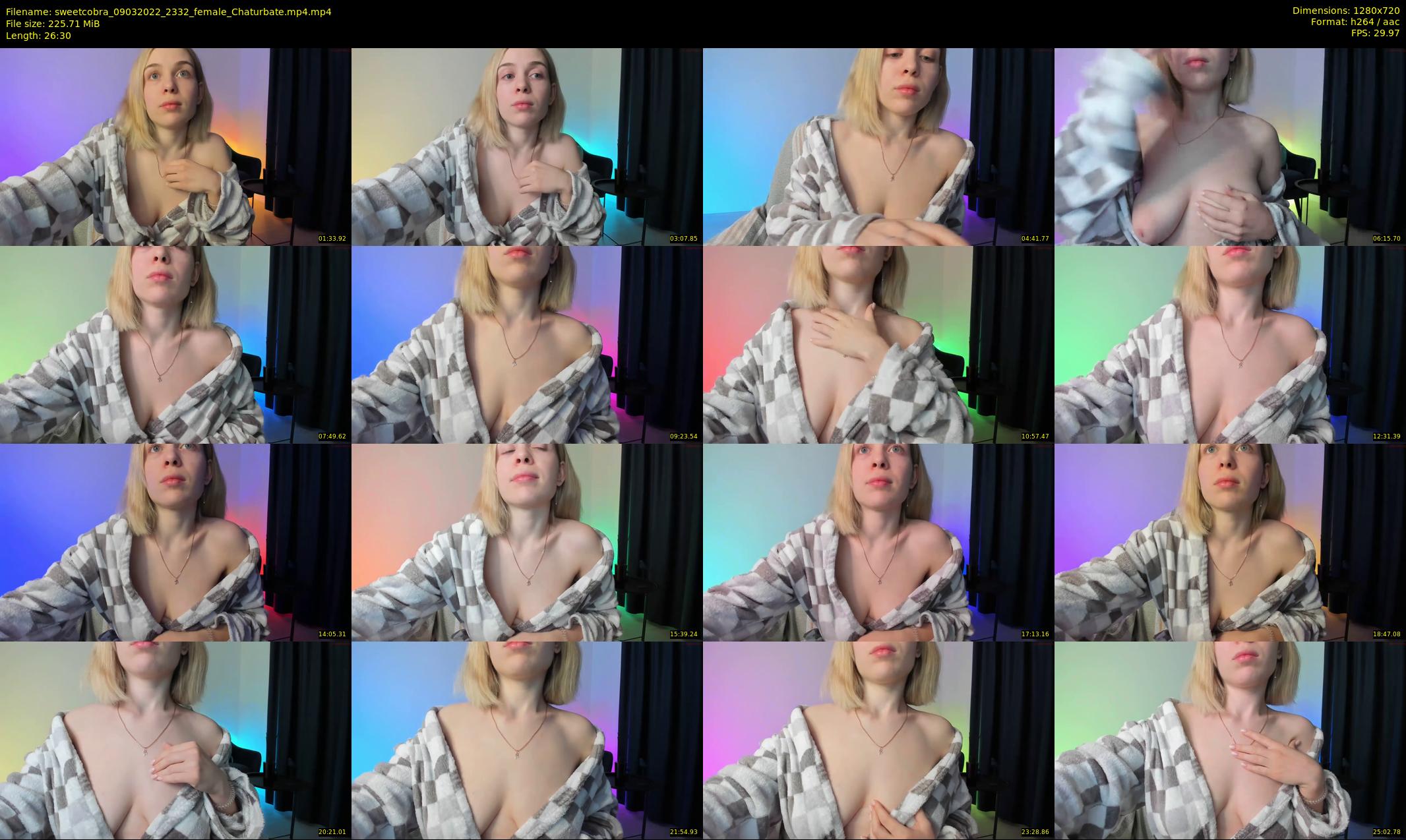 sweetcobra — 27 minute Chaturbate female cam show recording, 720p, Mar 9, 2022