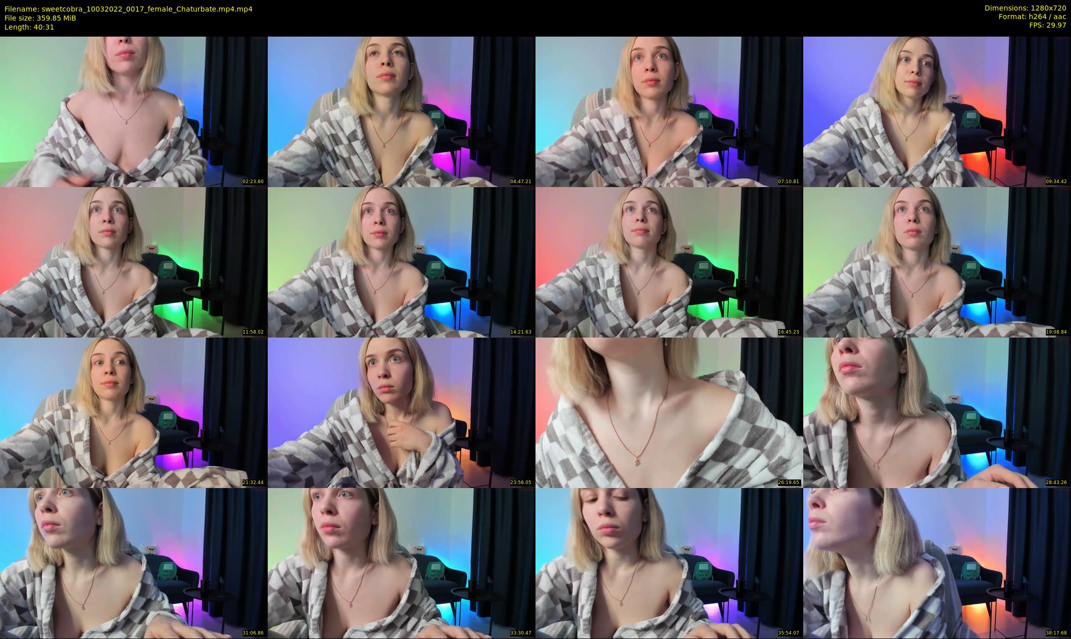 sweetcobra — 41 minute Chaturbate female cam show recording, 720p, Mar 10, 2022