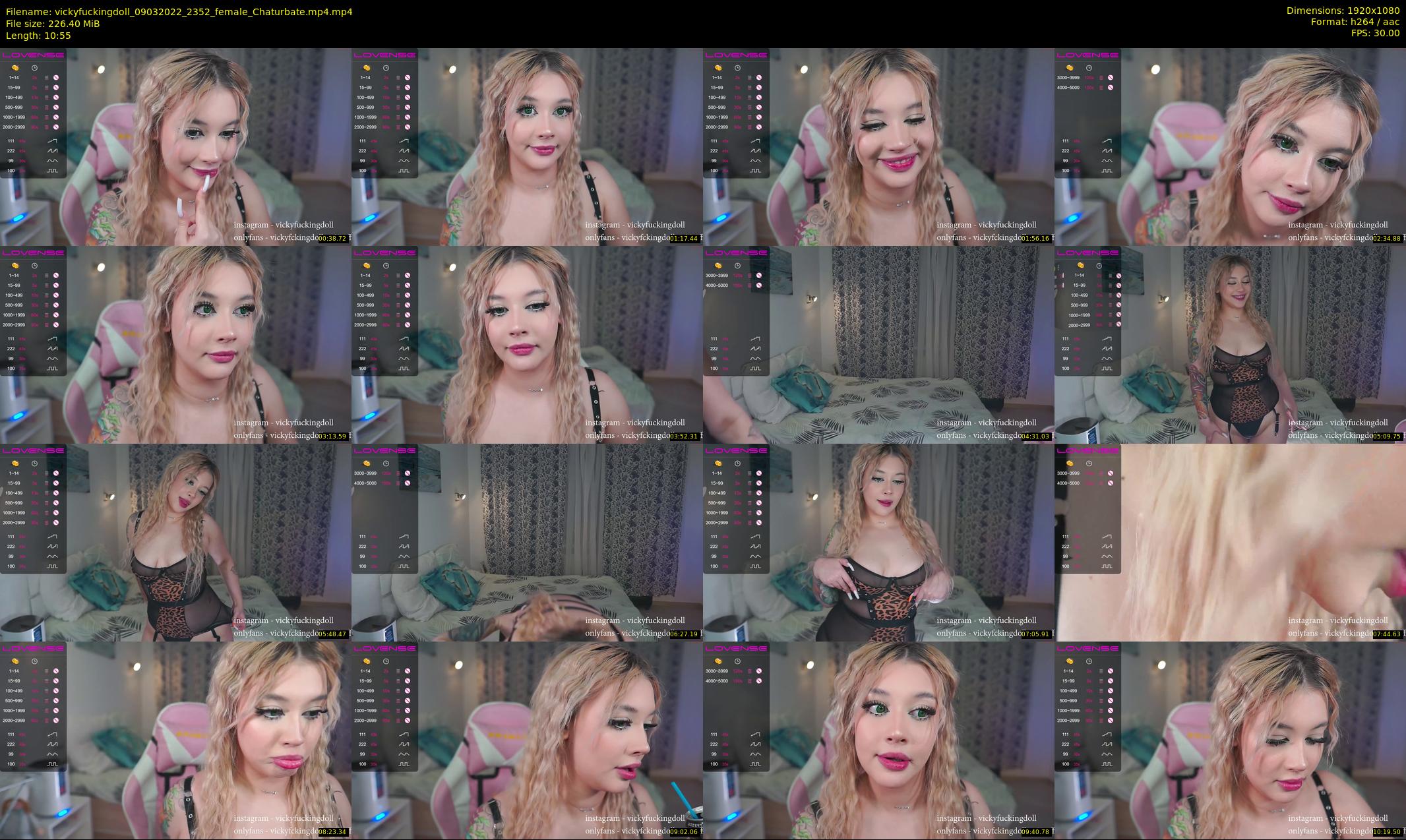 vickyfuckingdoll — 11 minute Chaturbate female cam show recording, 1080p, Mar 9, 2022