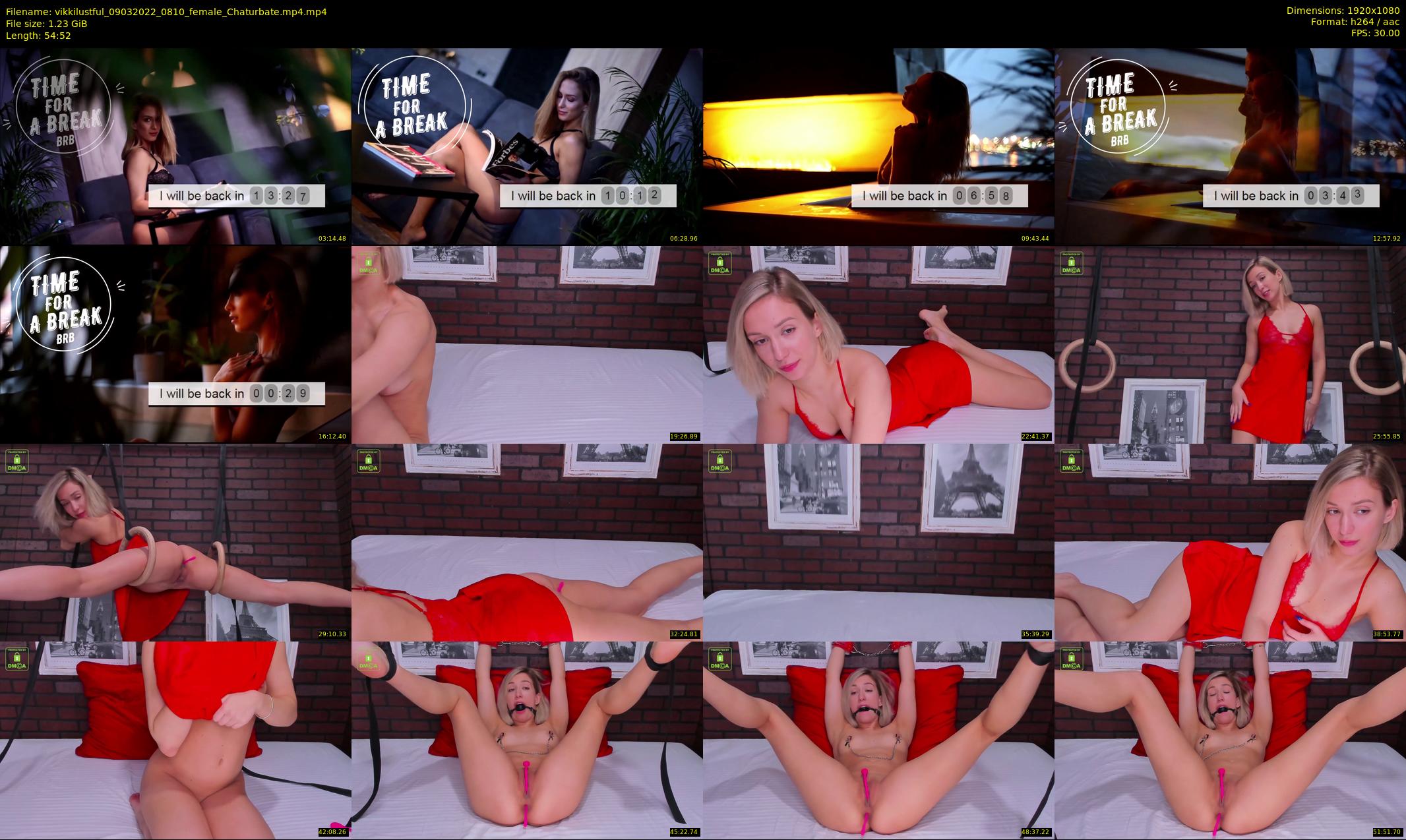 vikkilustful — 55 minute Chaturbate female cam show recording, 1080p, Mar 9, 2022