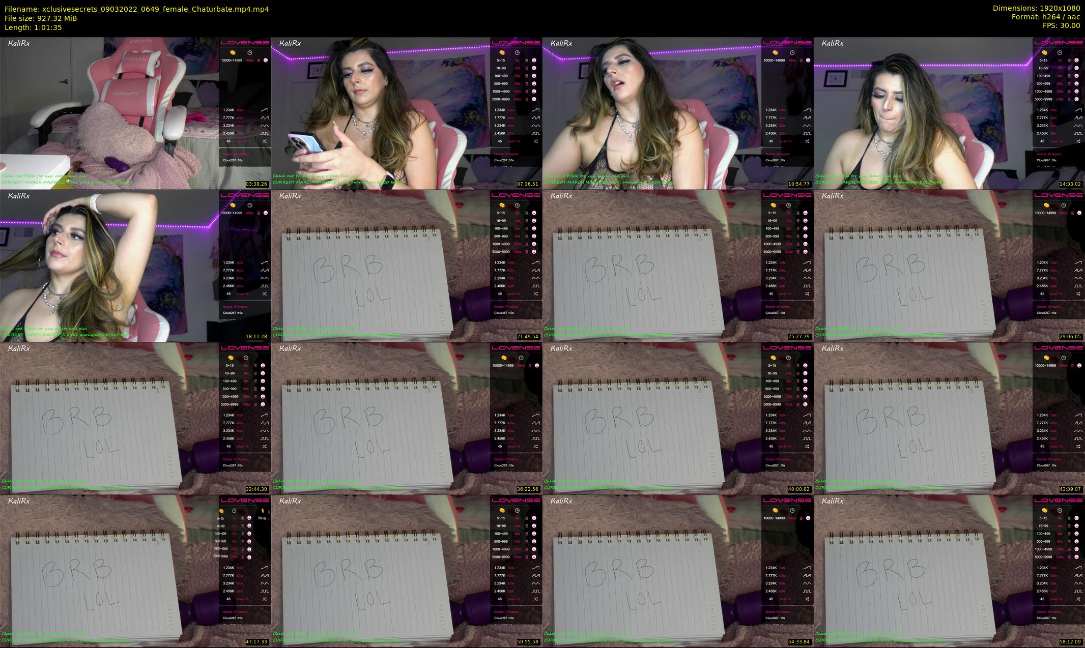 xclusivesecrets — 62 minute Chaturbate female cam show recording, 1080p, Mar 9, 2022