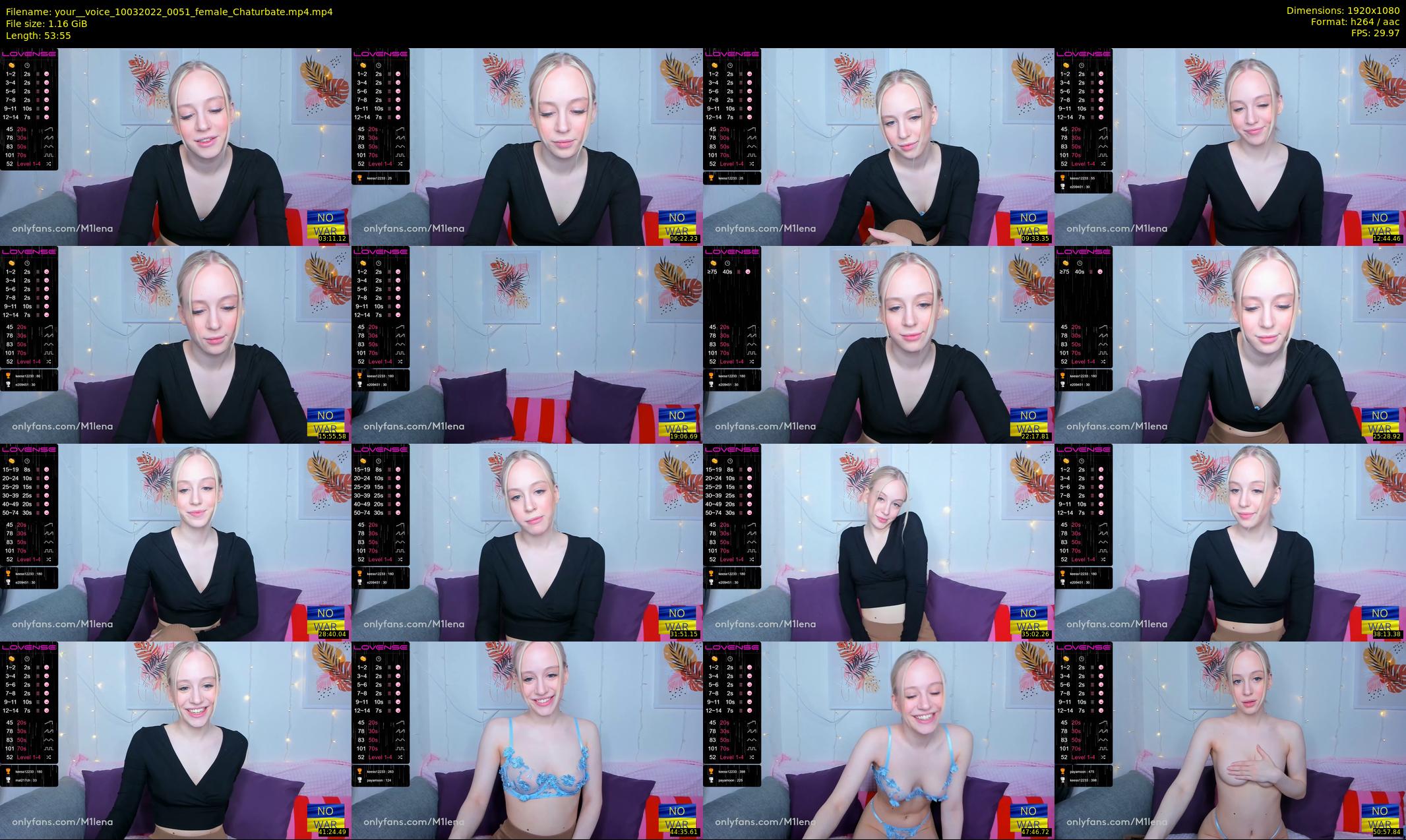 your__voice — 54 minute Chaturbate female cam show recording, 1080p, Mar 10, 2022