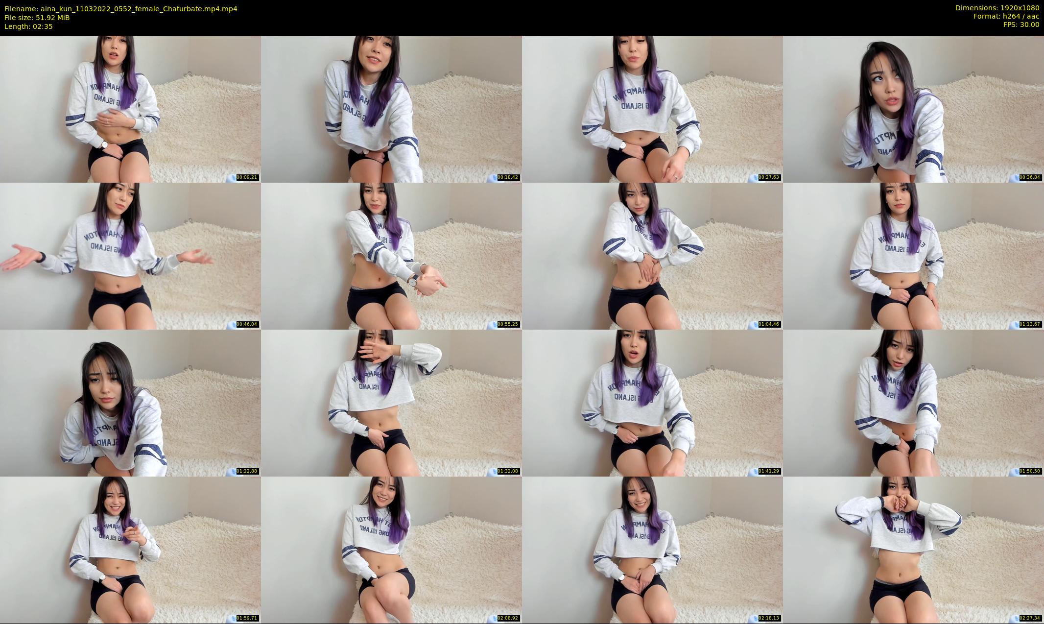 aina_kun — 3 minute Chaturbate female cam show recording, 1080p, Mar 11, 2022