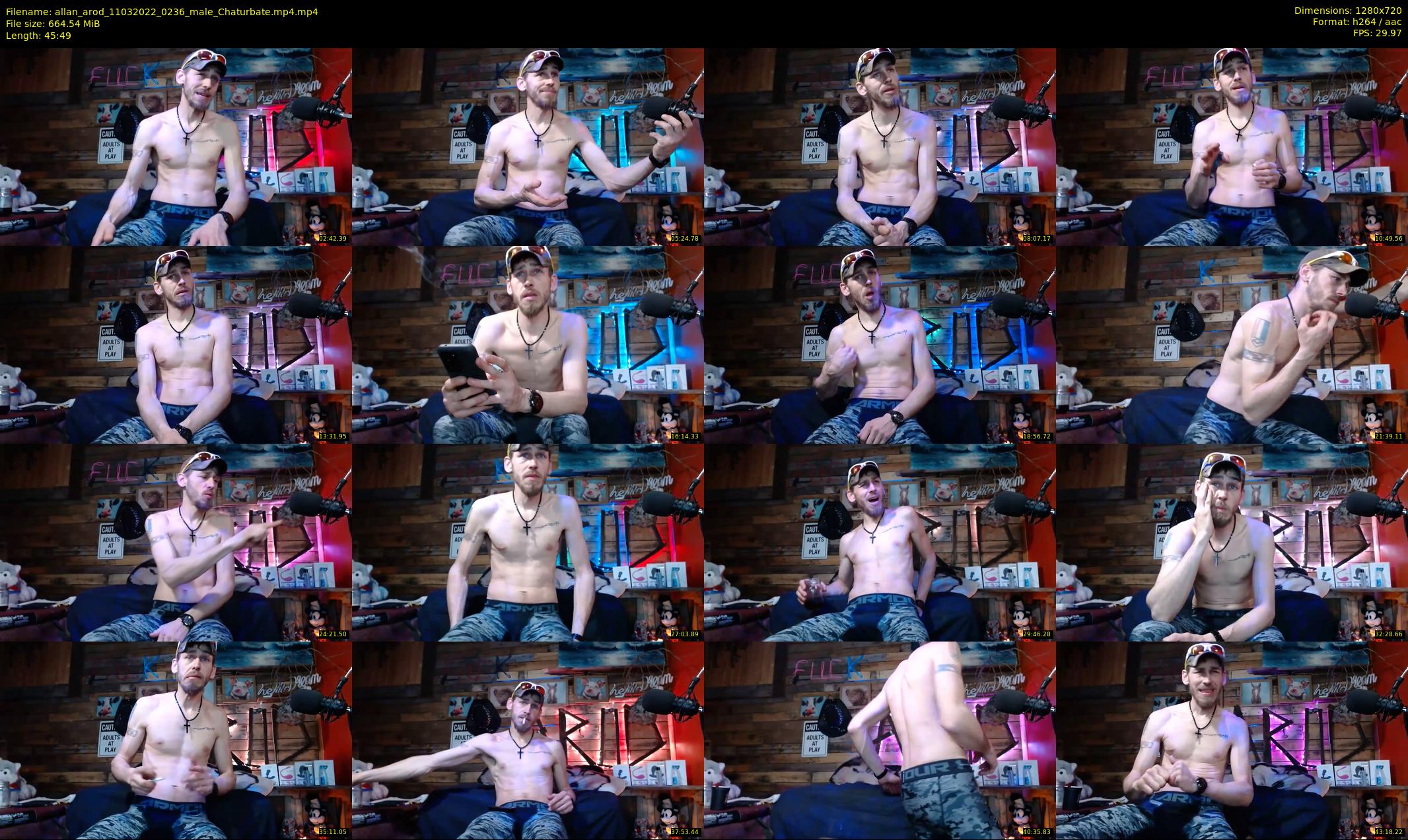 allan_arod — 46 minute Chaturbate male cam show recording, 720p, Mar 11, 2022