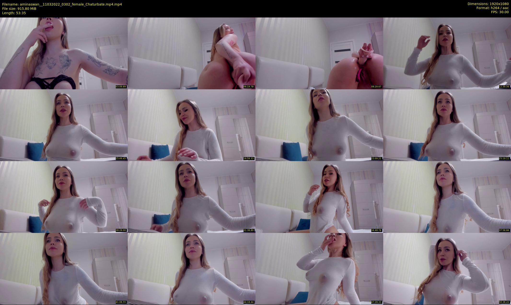 aminaswan_ — 54 minute Chaturbate female cam show recording, 1080p, Mar 11, 2022