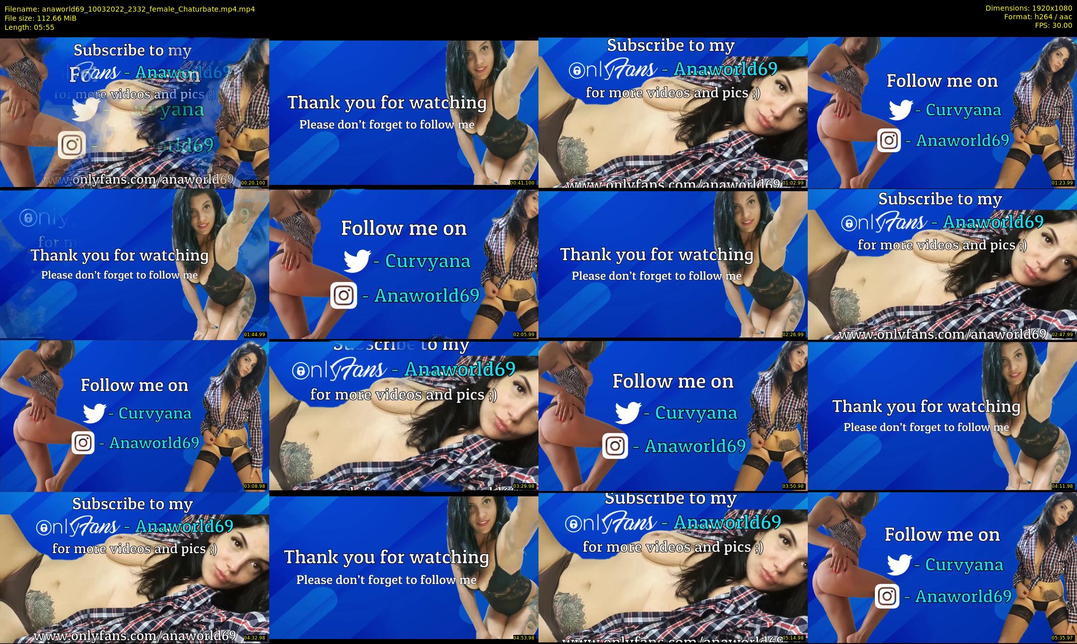 anaworld69 — 6 minute Chaturbate female cam show recording, 1080p, Mar 10, 2022