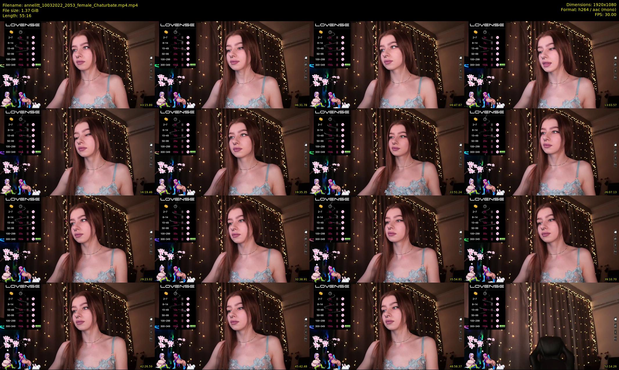 annelitt — 56 minute Chaturbate female cam show recording, 1080p, Mar 10, 2022