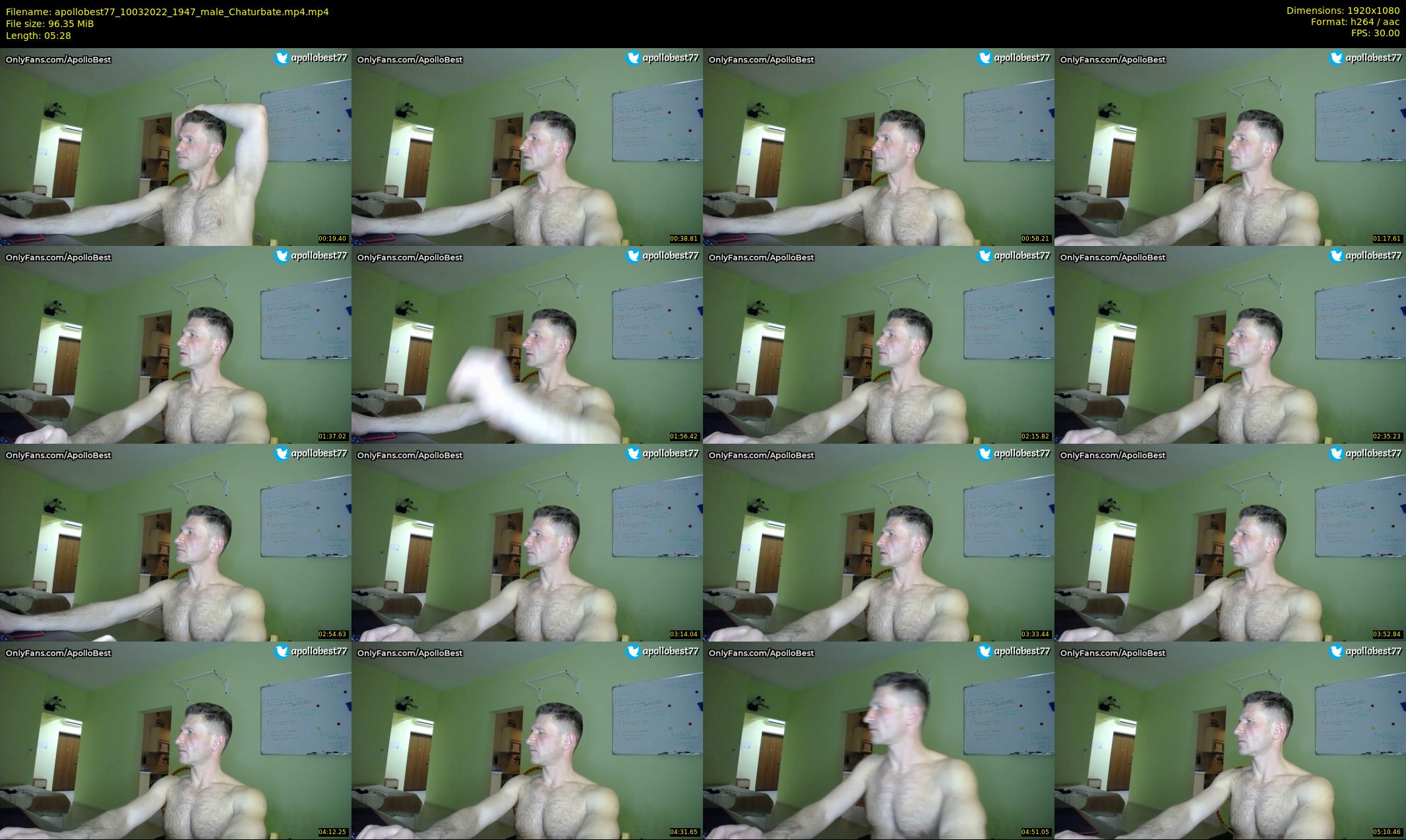 apollobest77 — 6 minute Chaturbate male cam show recording, 1080p, Mar 10, 2022