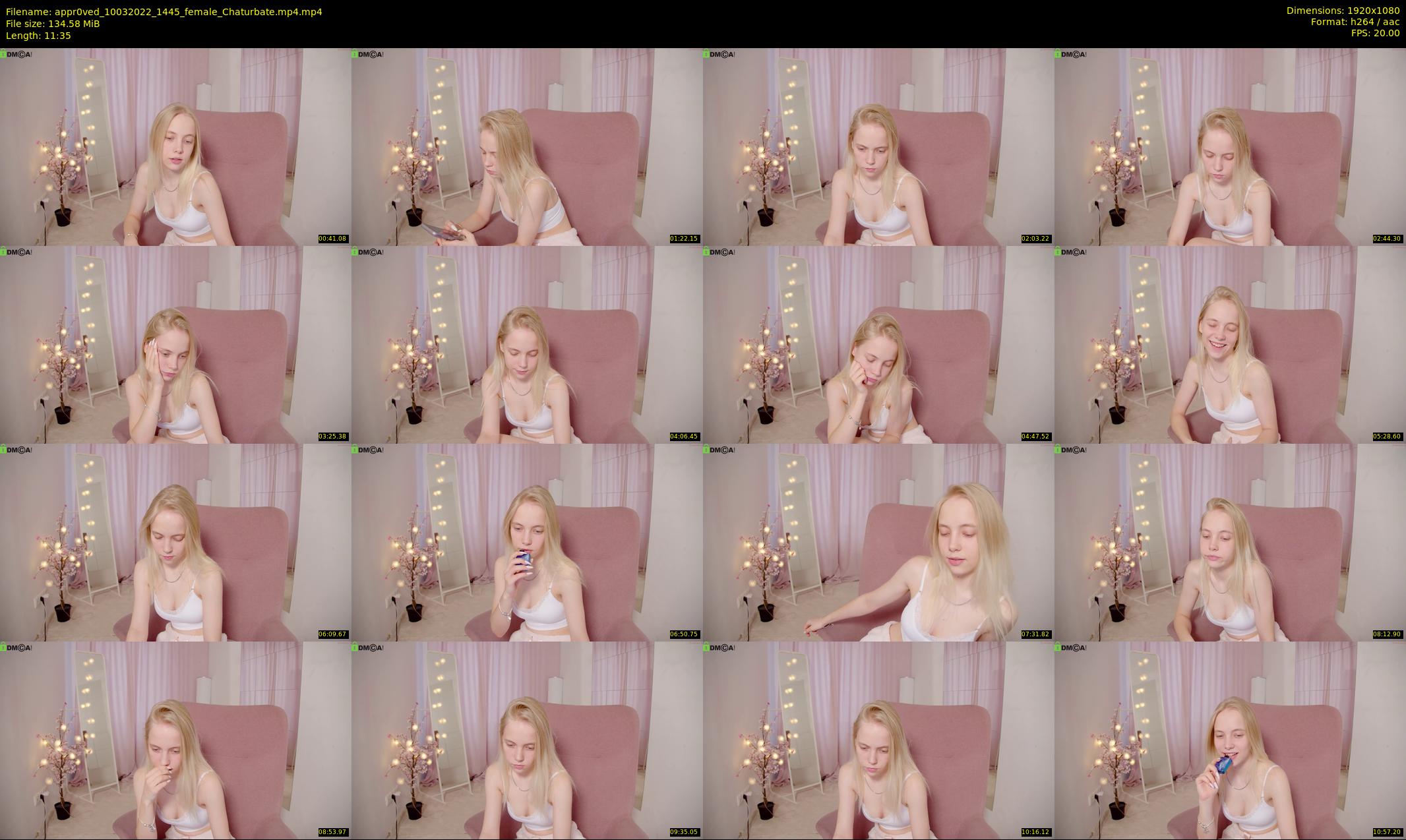 appr0ved — 12 minute Chaturbate female cam show recording, 1080p, Mar 10, 2022
