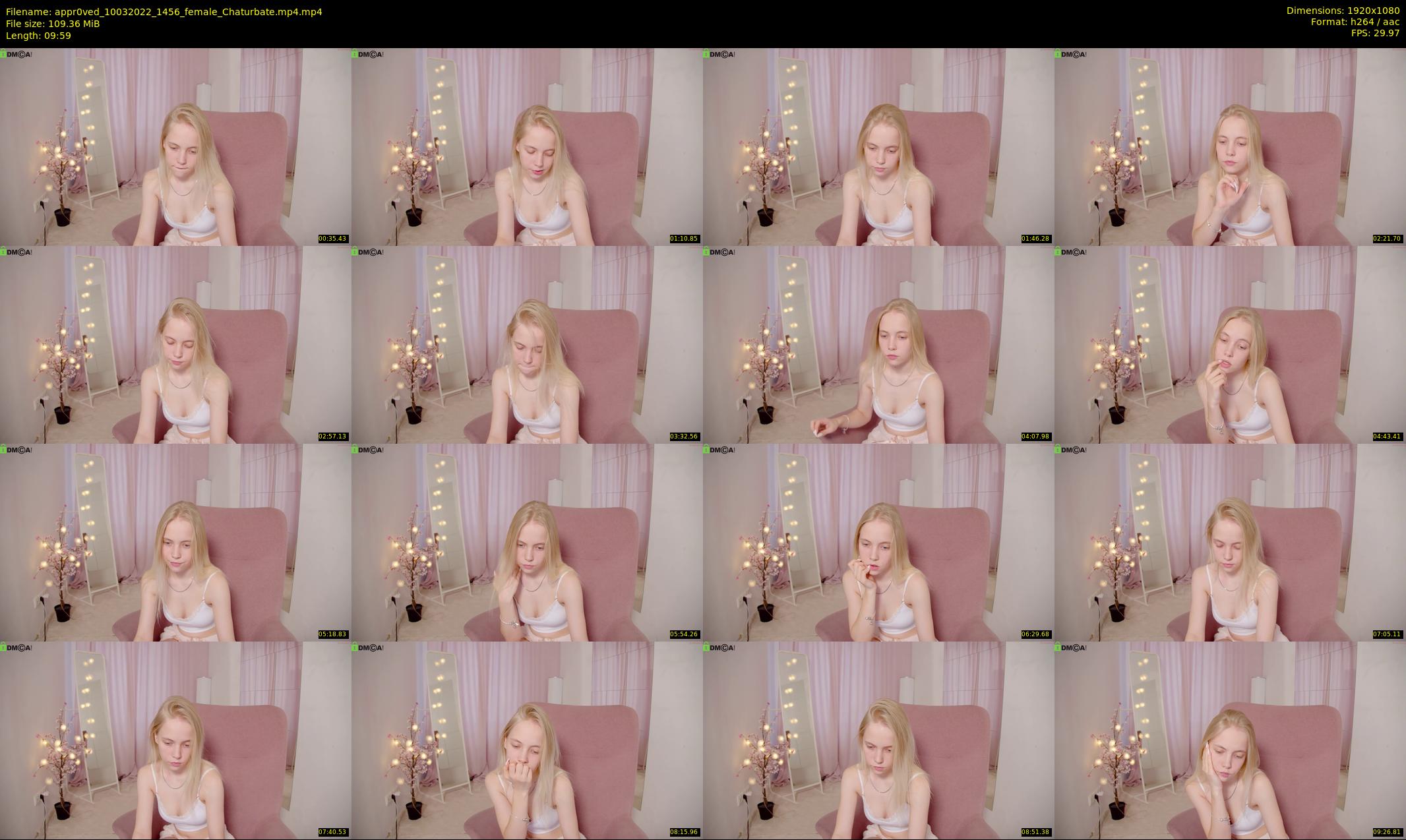 appr0ved — 10 minute Chaturbate female cam show recording, 1080p, Mar 10, 2022