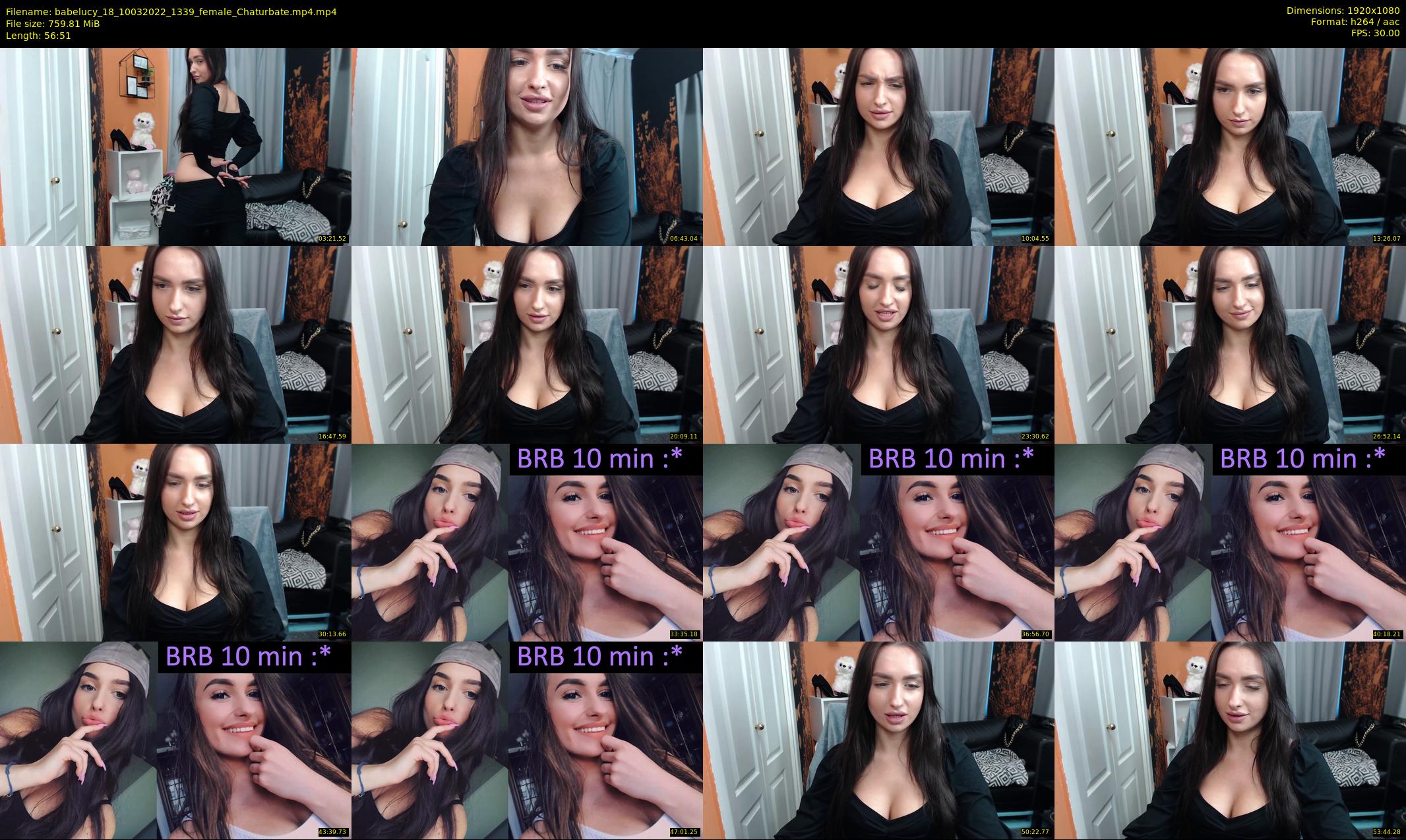 babelucy_18 — 57 minute Chaturbate female cam show recording, 1080p, Mar 10, 2022