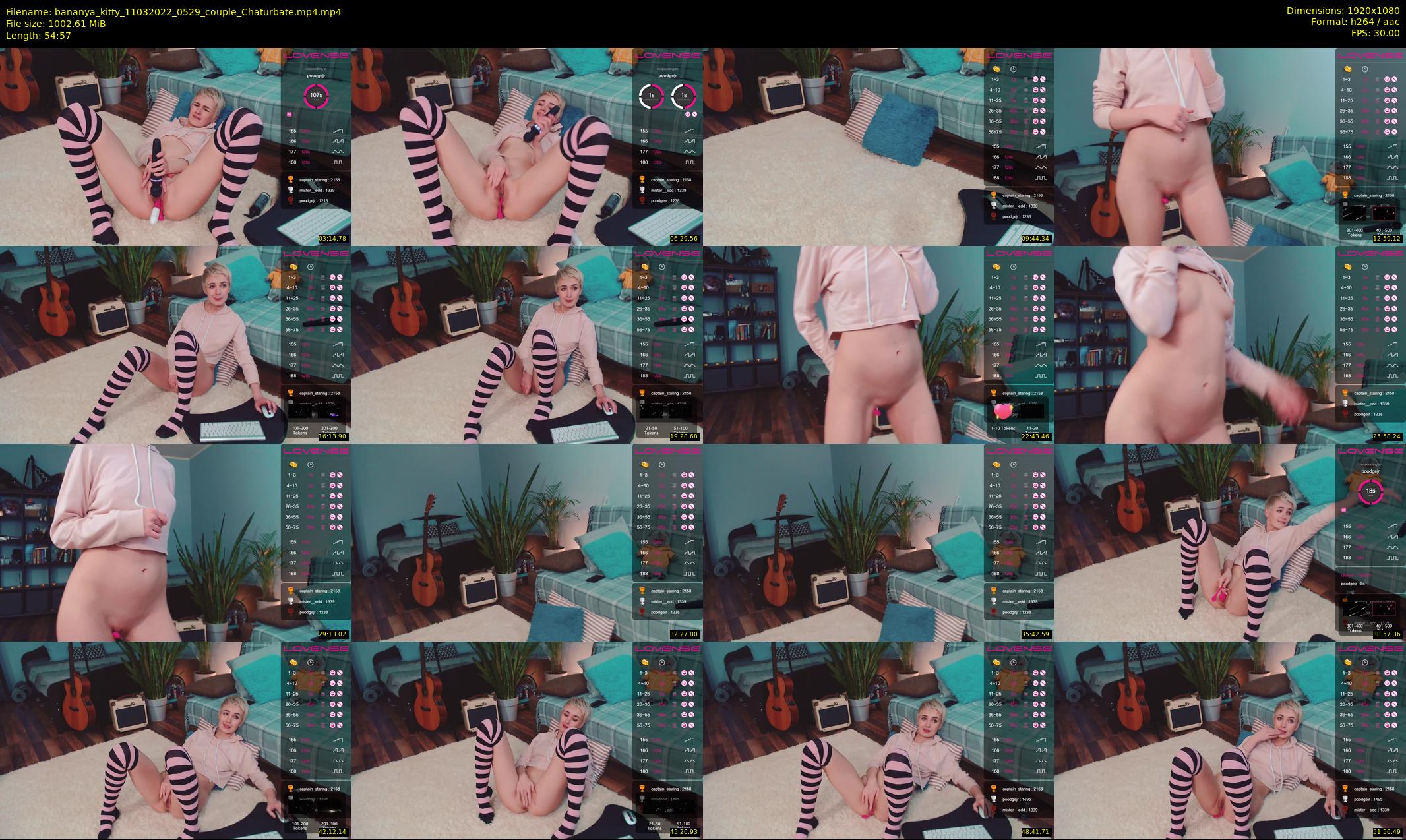 bananya_kitty — 55 minute Chaturbate couple cam show recording, 1080p, Mar 11, 2022