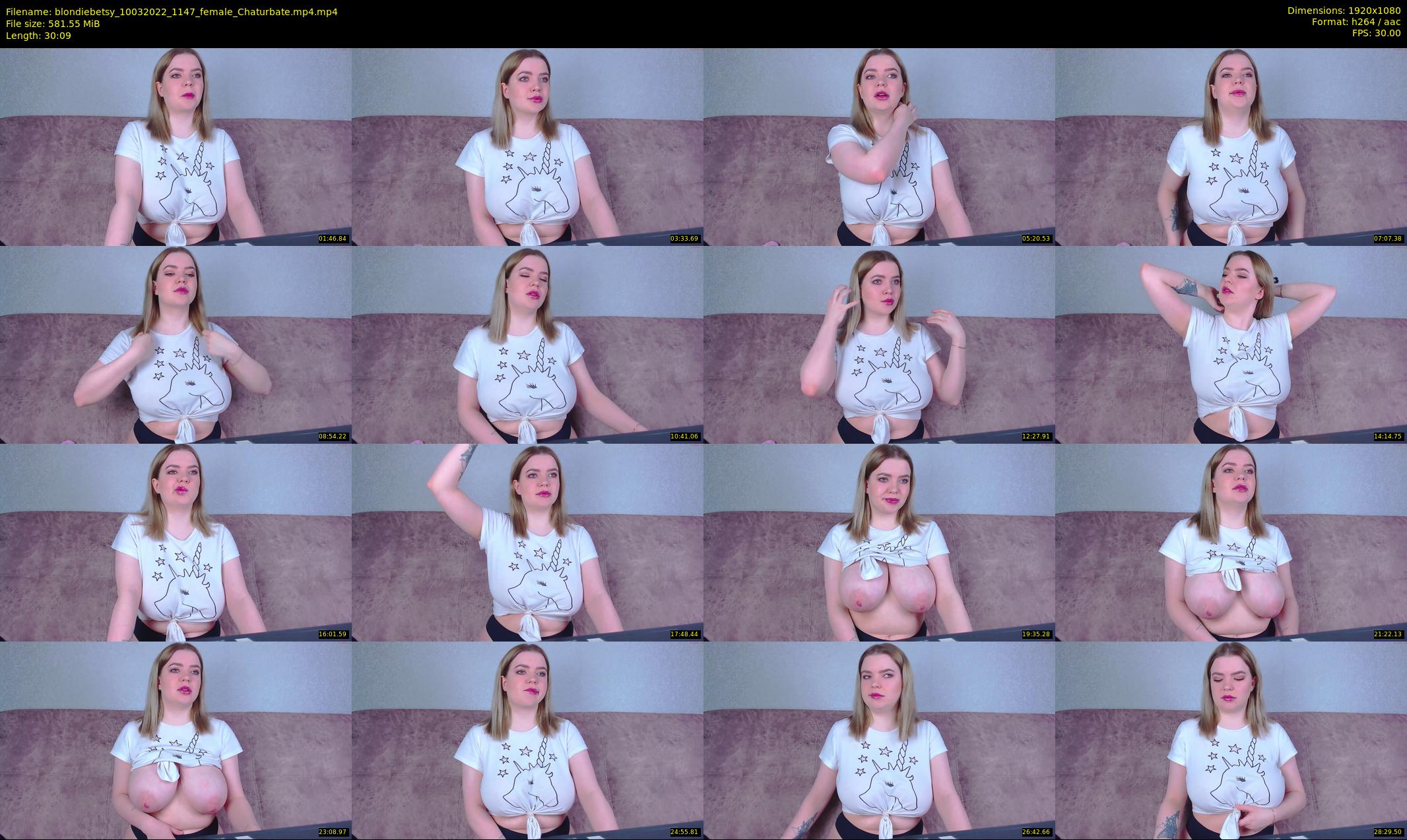 blondiebetsy — 31 minute Chaturbate female cam show recording, 1080p, Mar 10, 2022