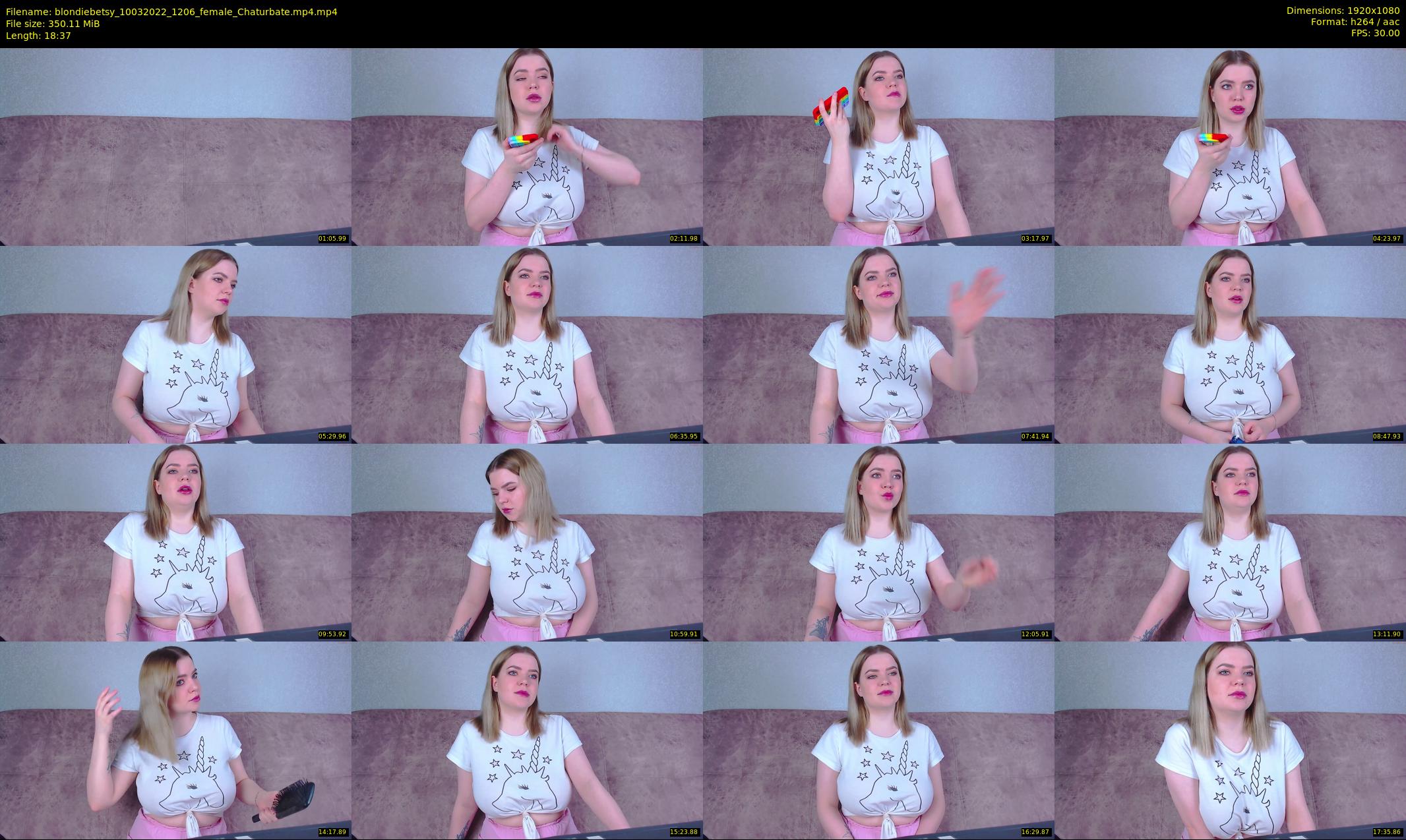 blondiebetsy — 19 minute Chaturbate female cam show recording, 1080p, Mar 10, 2022
