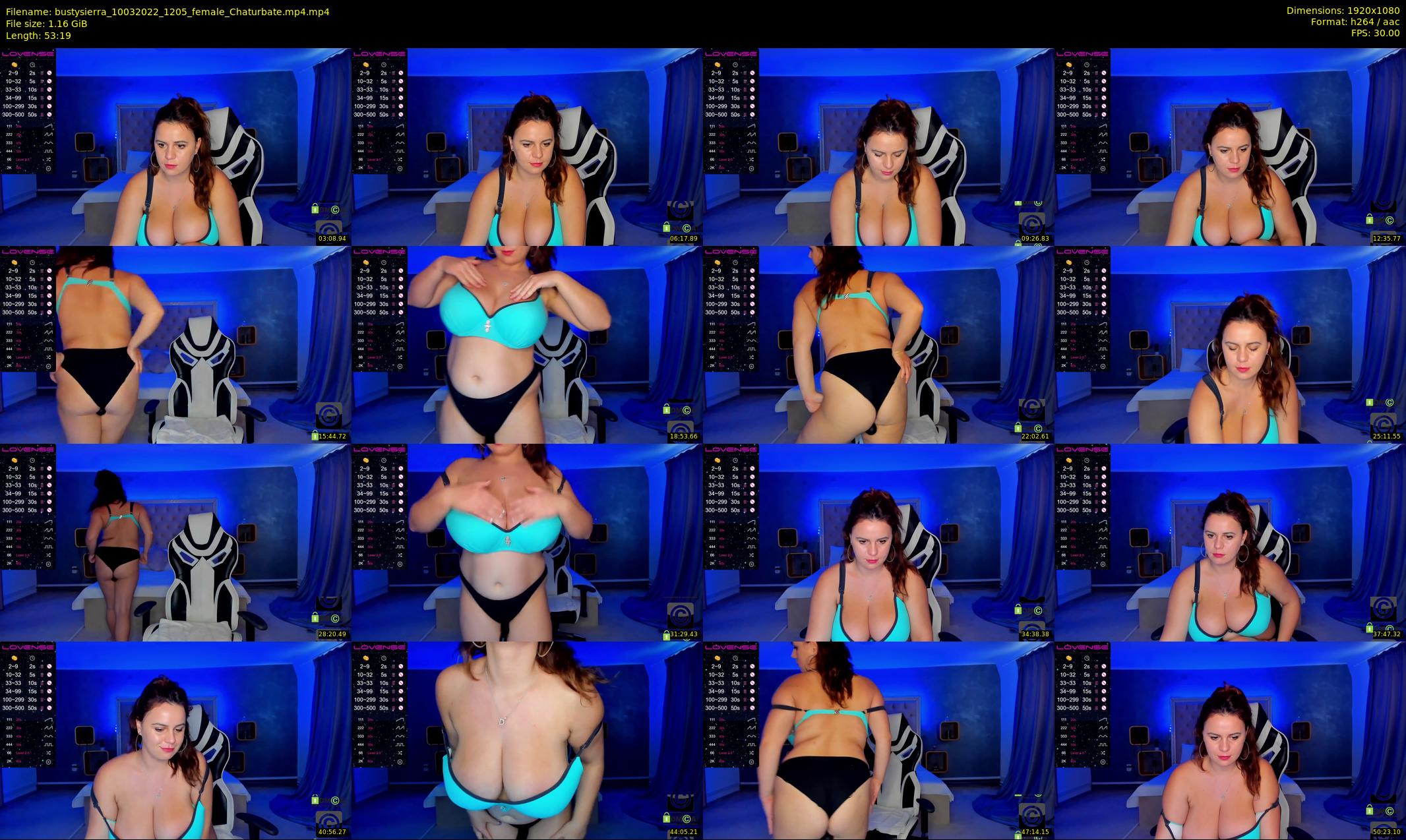 bustysierra — 54 minute Chaturbate female cam show recording, 1080p, Mar 10, 2022