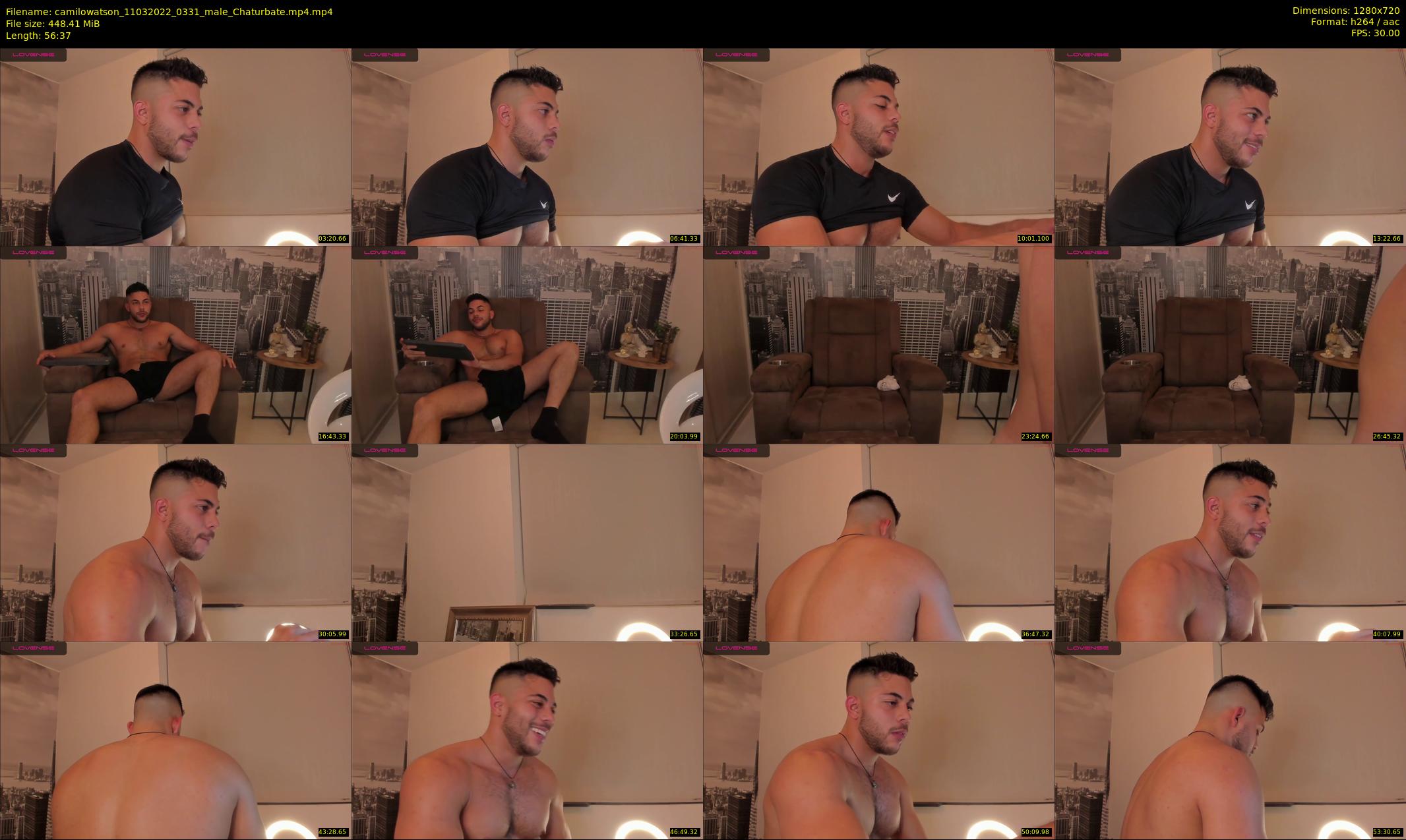 camilowatson — 57 minute Chaturbate male cam show recording, 720p, Mar 11, 2022