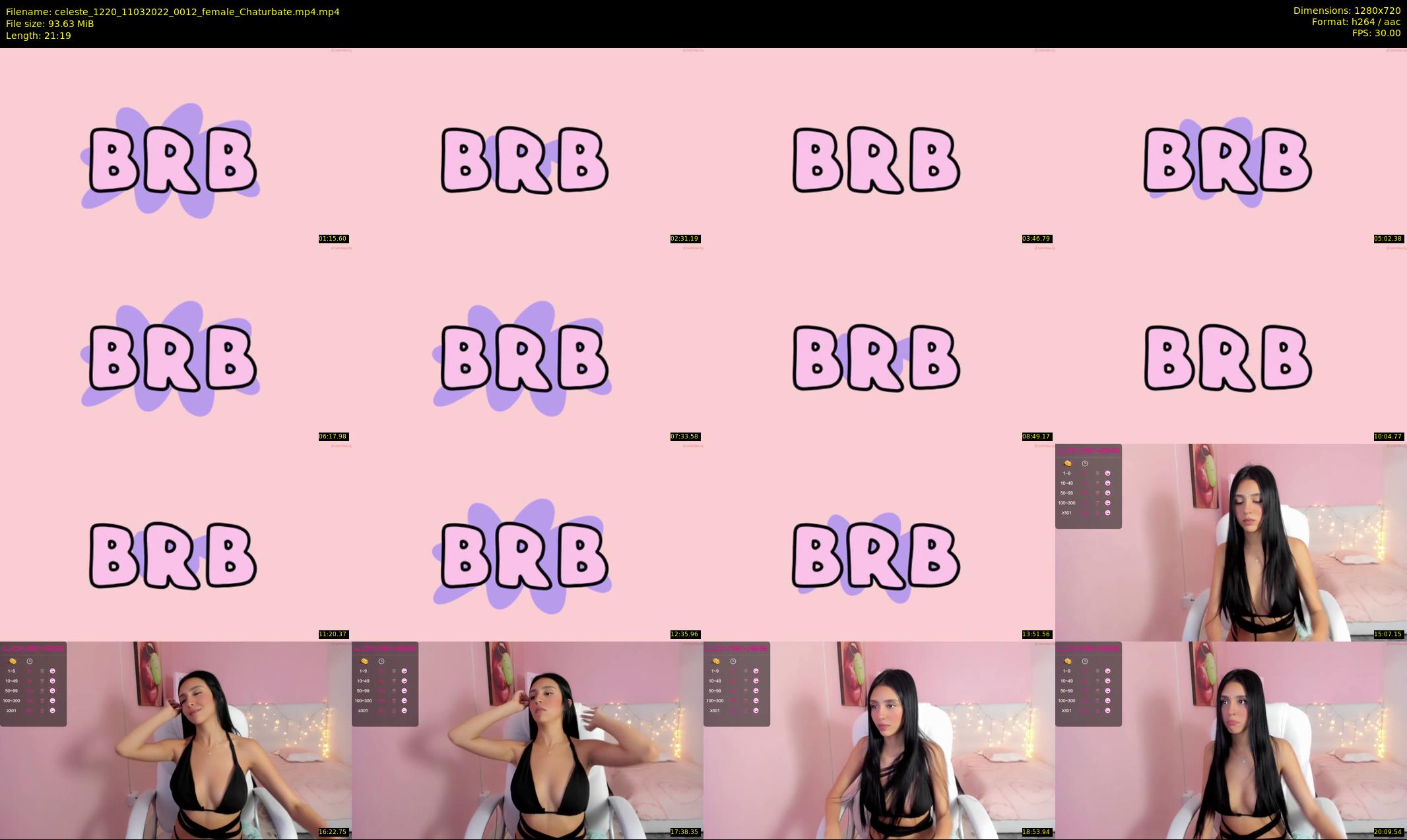 celeste_1220 — 22 minute Chaturbate female cam show recording, 720p, Mar 11, 2022