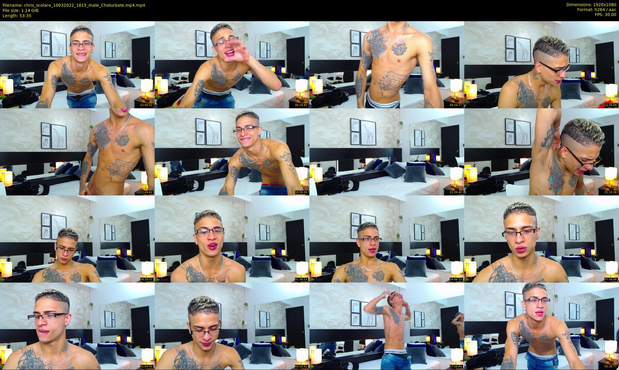 chris_scolaro — 54 minute Chaturbate male cam show recording, 1080p, Mar 10, 2022
