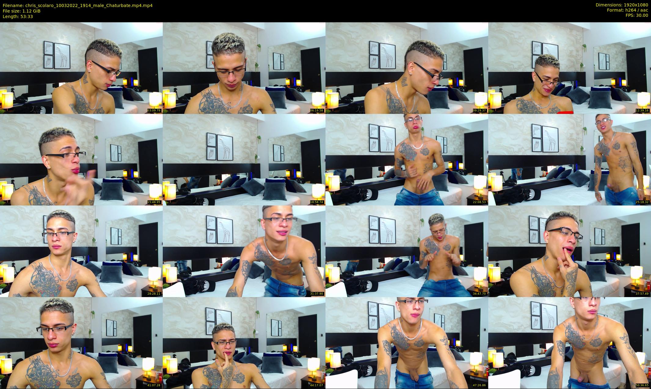 chris_scolaro — 54 minute Chaturbate male cam show recording, 1080p, Mar 10, 2022