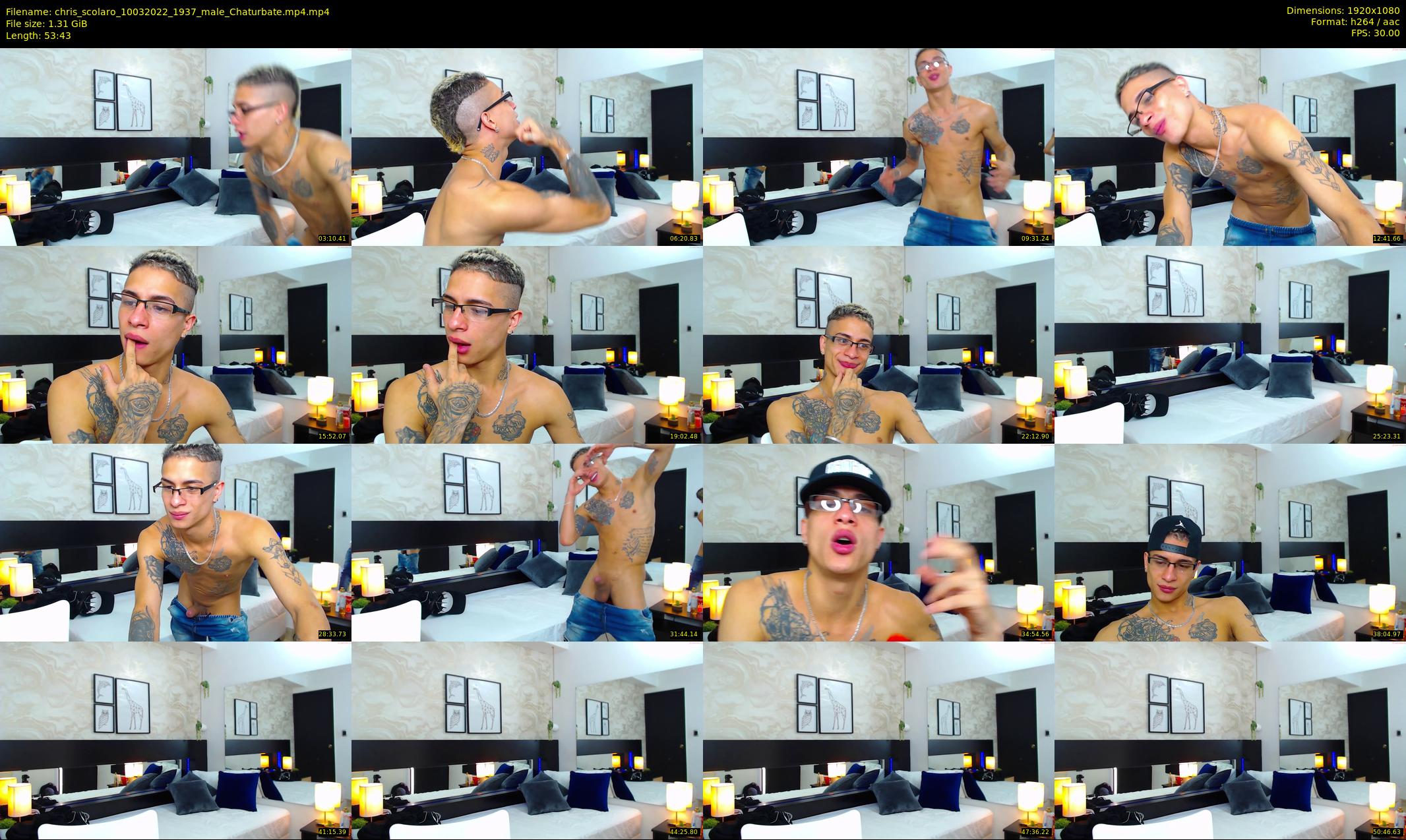 chris_scolaro — 54 minute Chaturbate male cam show recording, 1080p, Mar 10, 2022