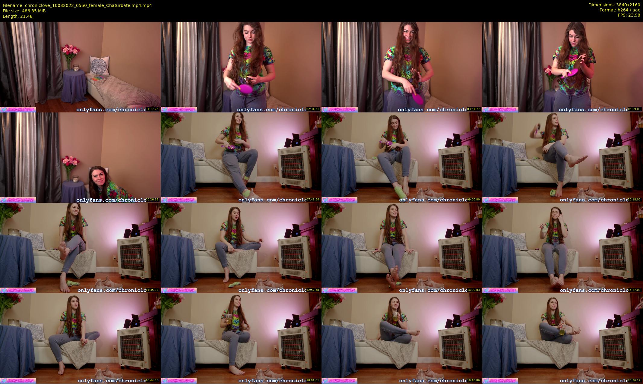 chroniclove — 22 minute Chaturbate female cam show recording, 4K, Mar 10, 2022