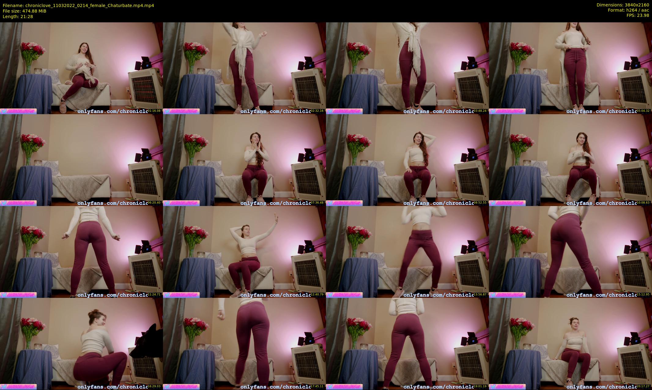 chroniclove — 22 minute Chaturbate female cam show recording, 4K, Mar 11, 2022
