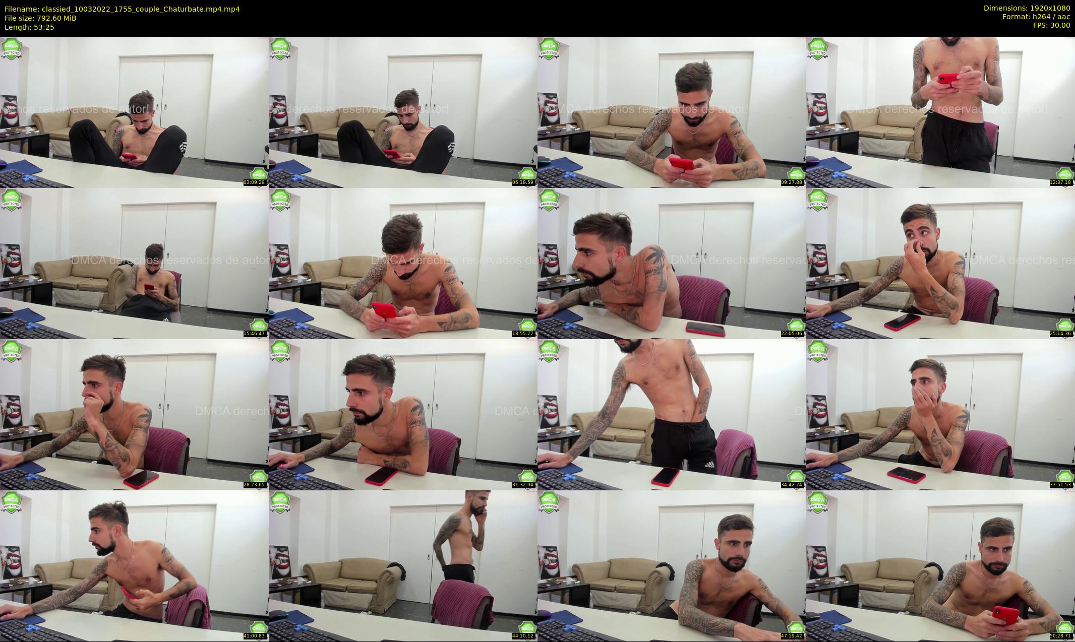 classied — 54 minute Chaturbate male cam show recording, 1080p, Mar 10, 2022