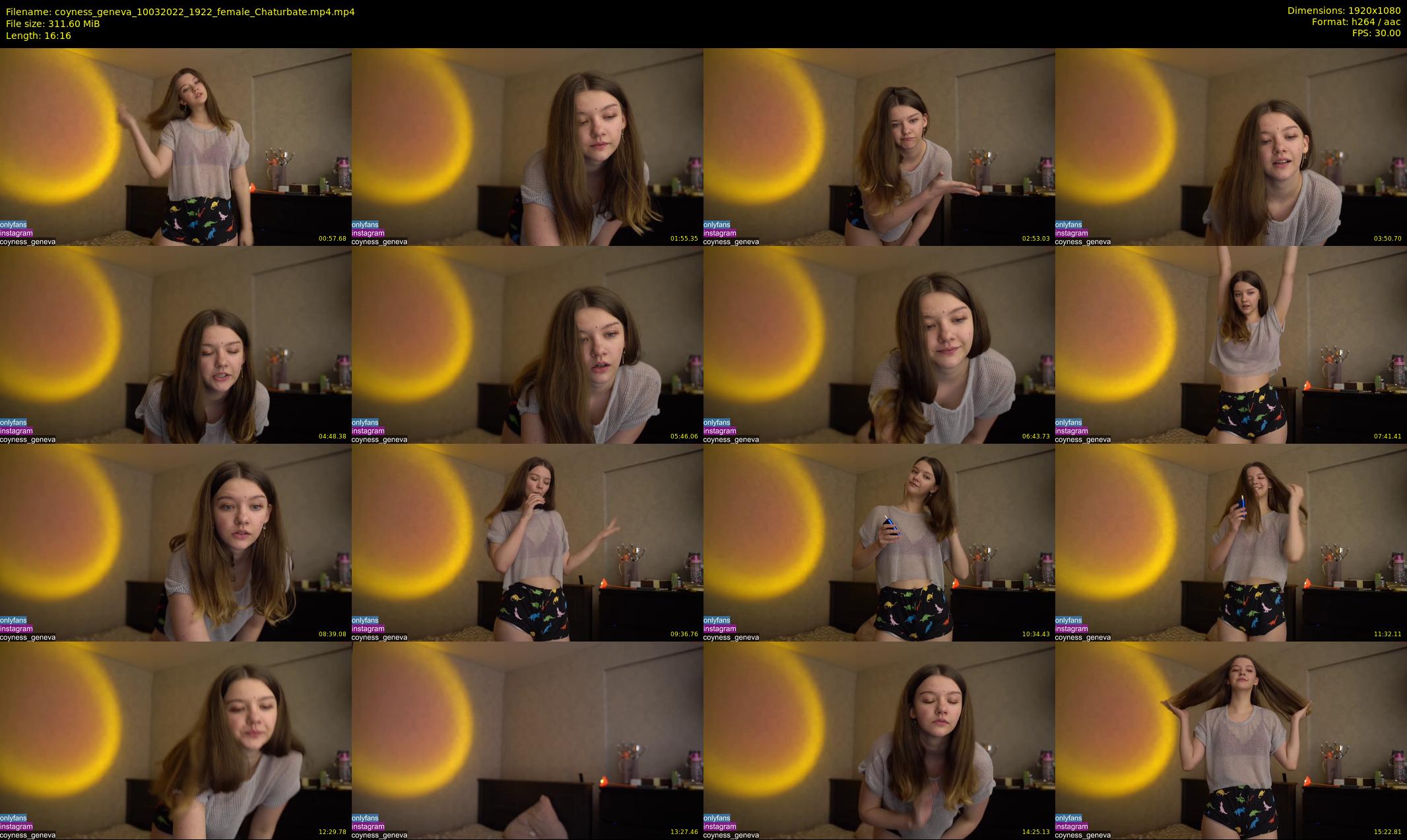 coyness_geneva — 17 minute Chaturbate female cam show recording, 1080p, Mar 10, 2022