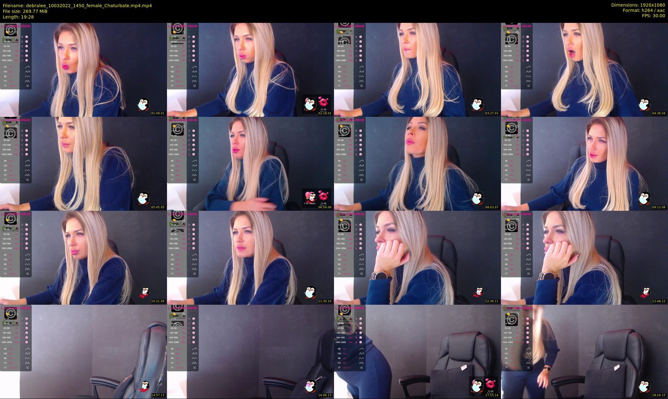 debralee — 20 minute Chaturbate female cam show recording, 1080p, Mar 10, 2022