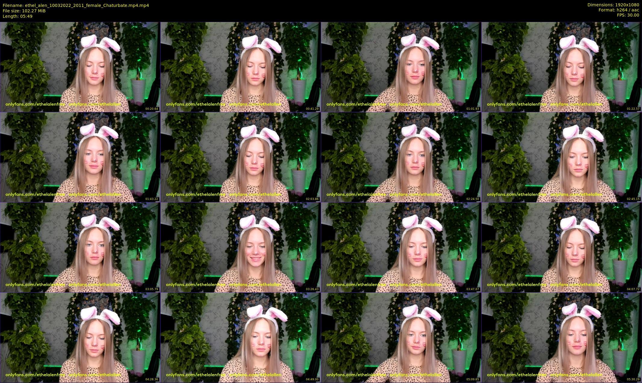 ethel_alen — 6 minute Chaturbate female cam show recording, 1080p, Mar 10, 2022
