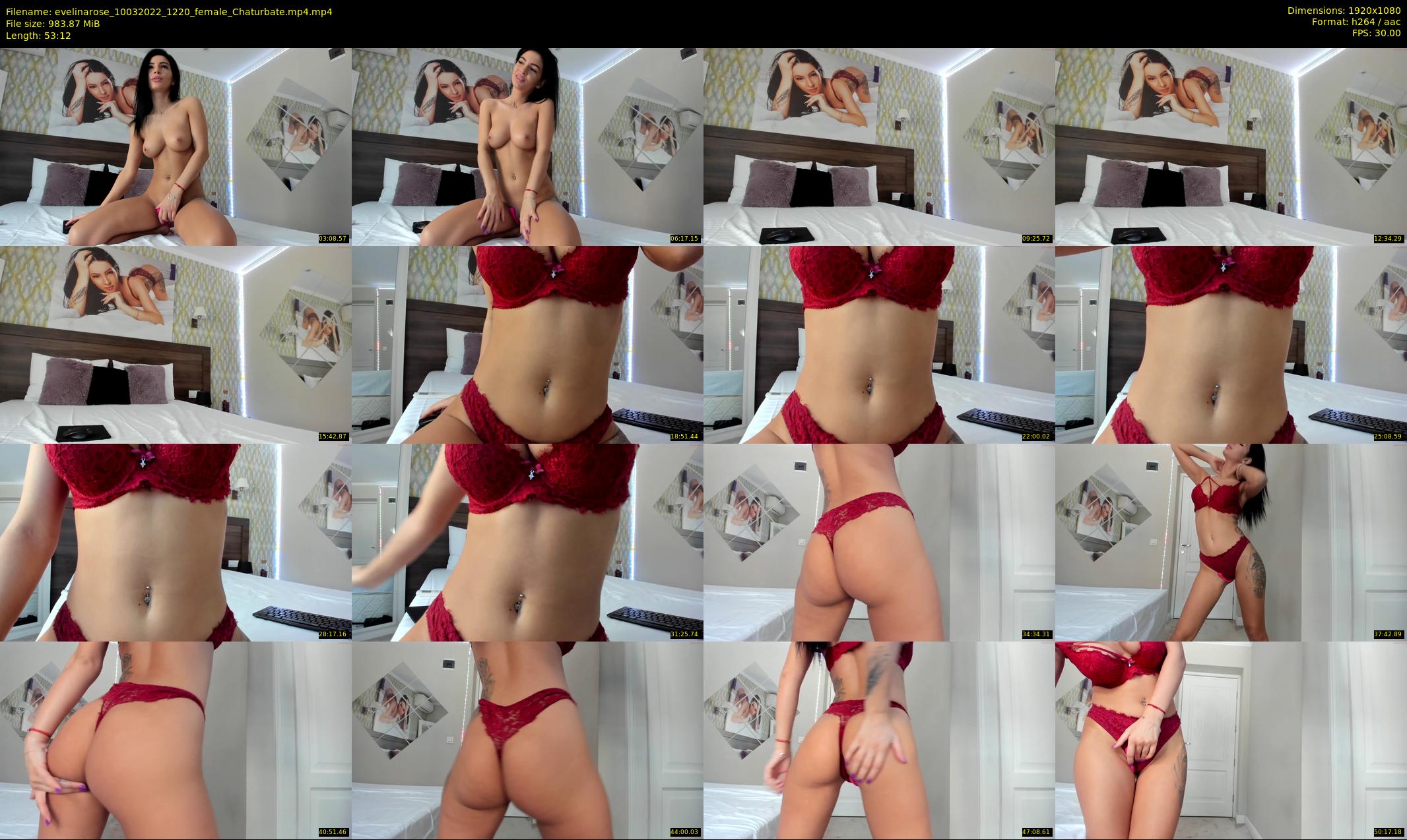 evelinarose — 54 minute Chaturbate female cam show recording, 1080p, Mar 10, 2022