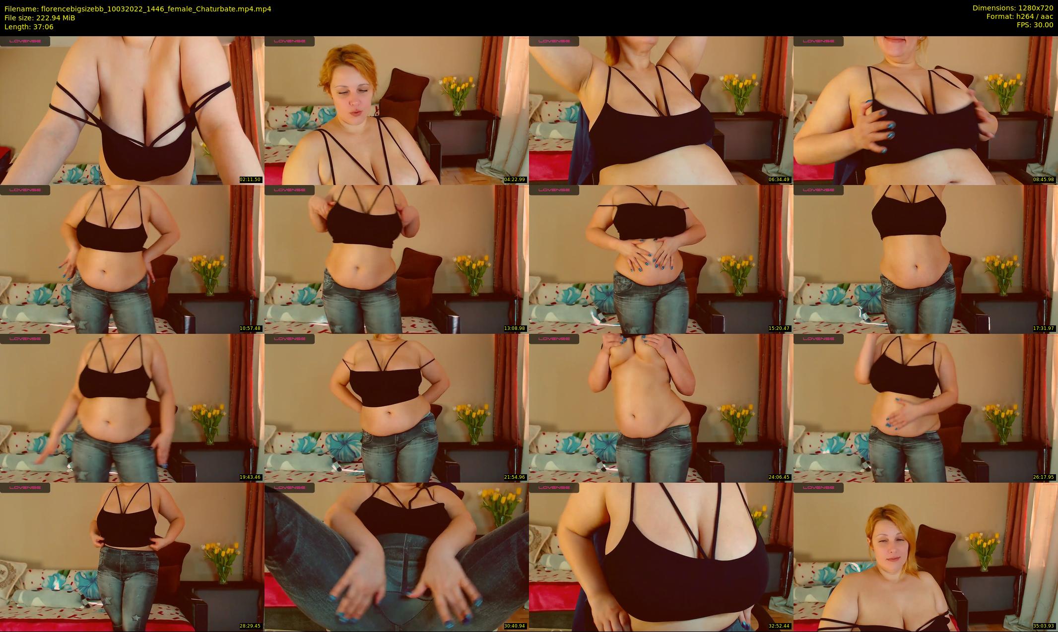 florencebigsizebb — 38 minute Chaturbate female cam show recording, 720p, Mar 10, 2022