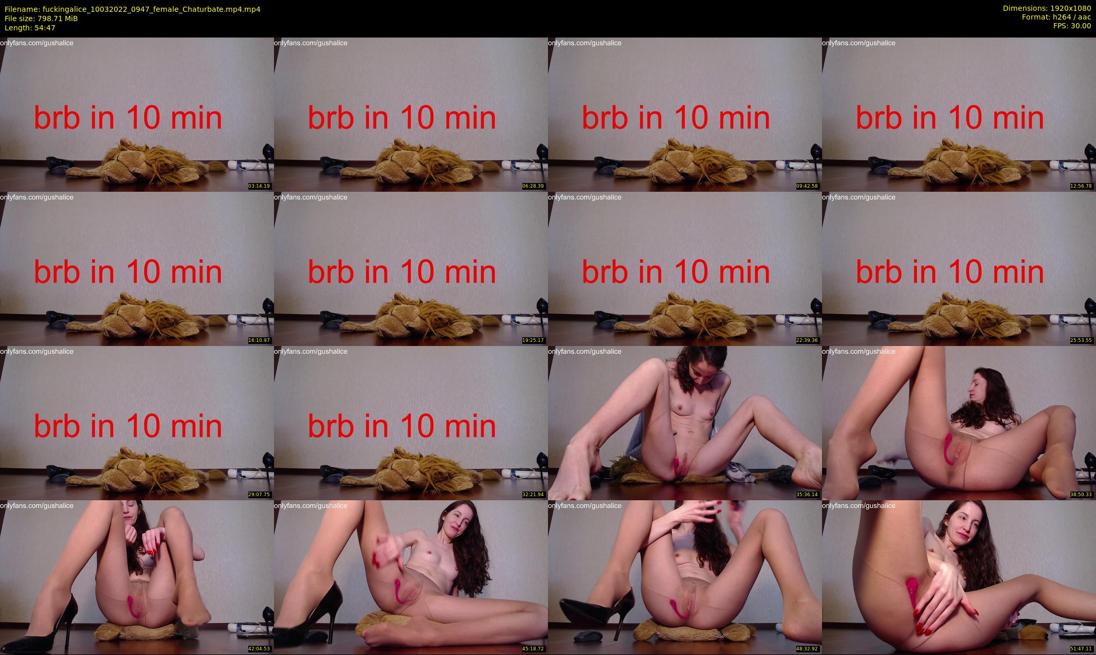 fuckingalice — 55 minute Chaturbate female cam show recording, 1080p, Mar 10, 2022