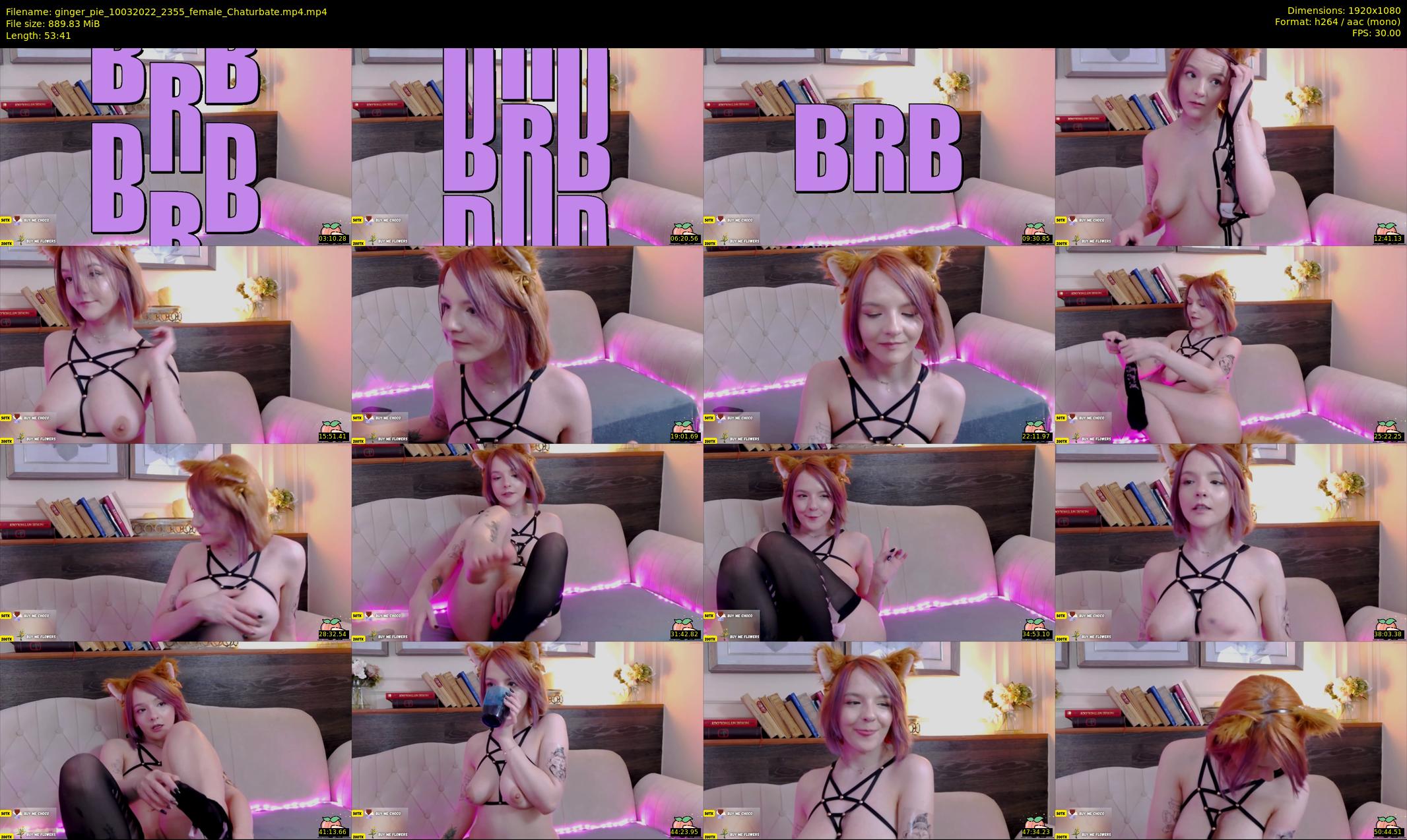 ginger_pie — 54 minute Chaturbate female cam show recording, 1080p, Mar 10, 2022