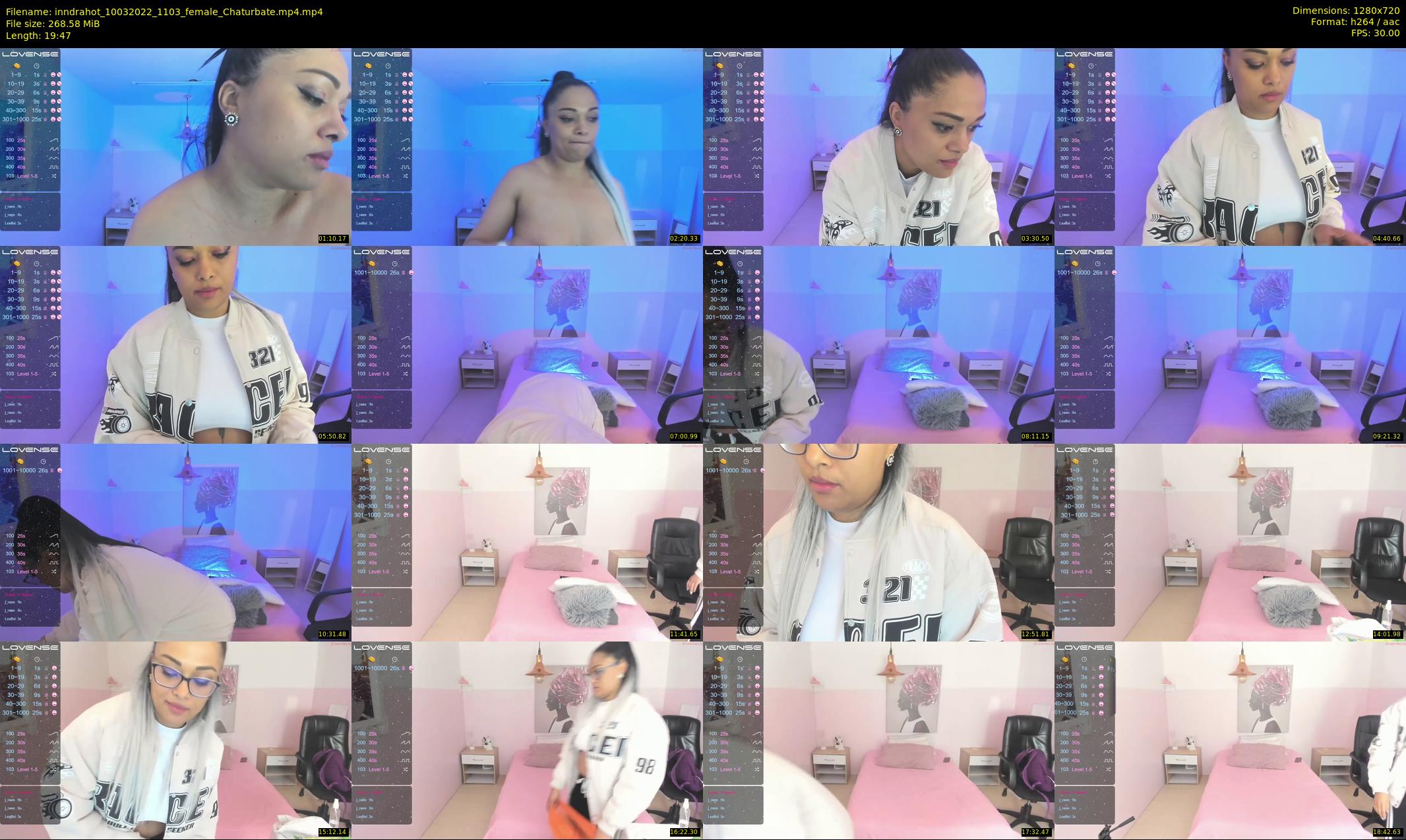 inndrahot — 20 minute Chaturbate female cam show recording, 720p, Mar 10, 2022
