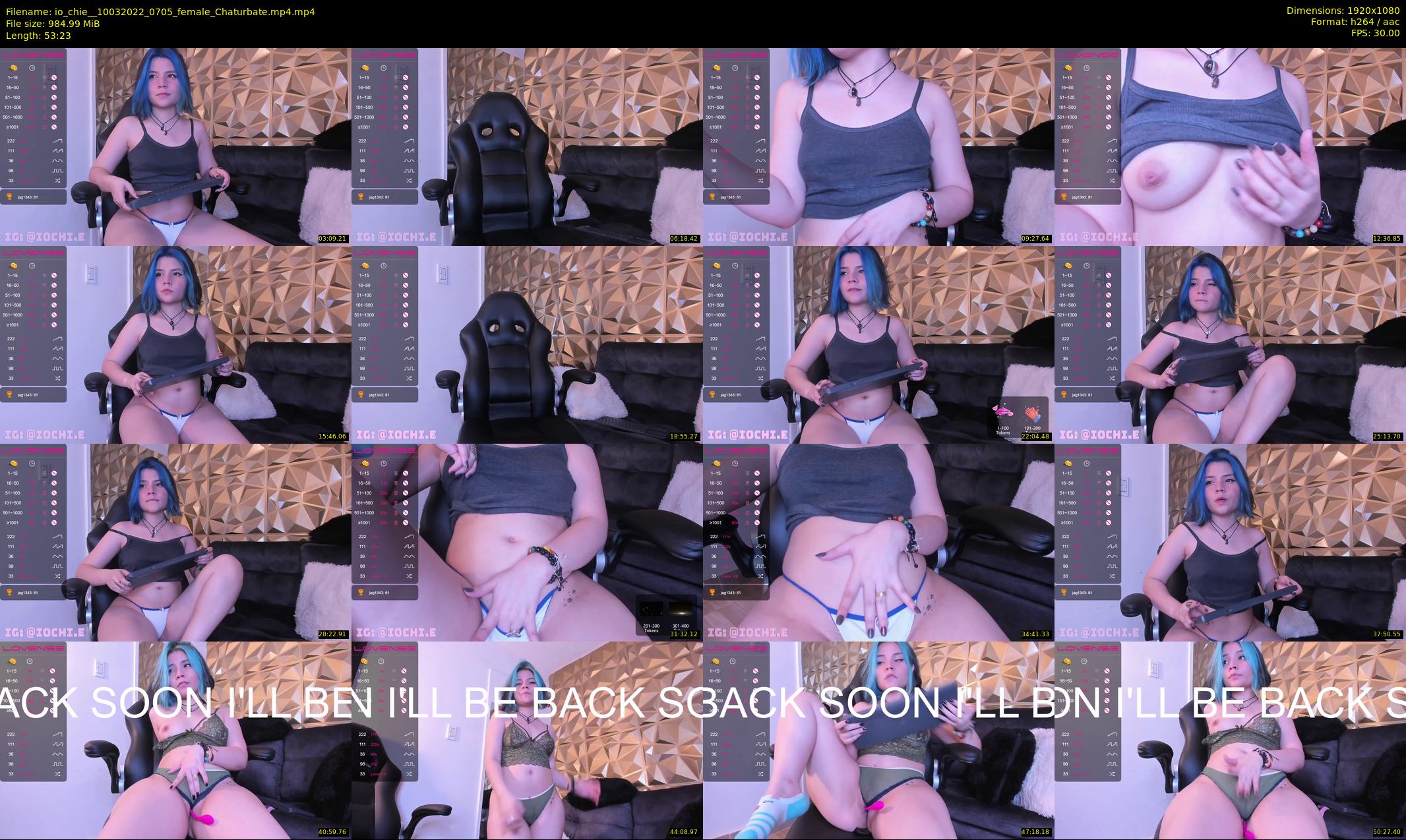 io_chie_ — 54 minute Chaturbate female cam show recording, 1080p, Mar 10, 2022