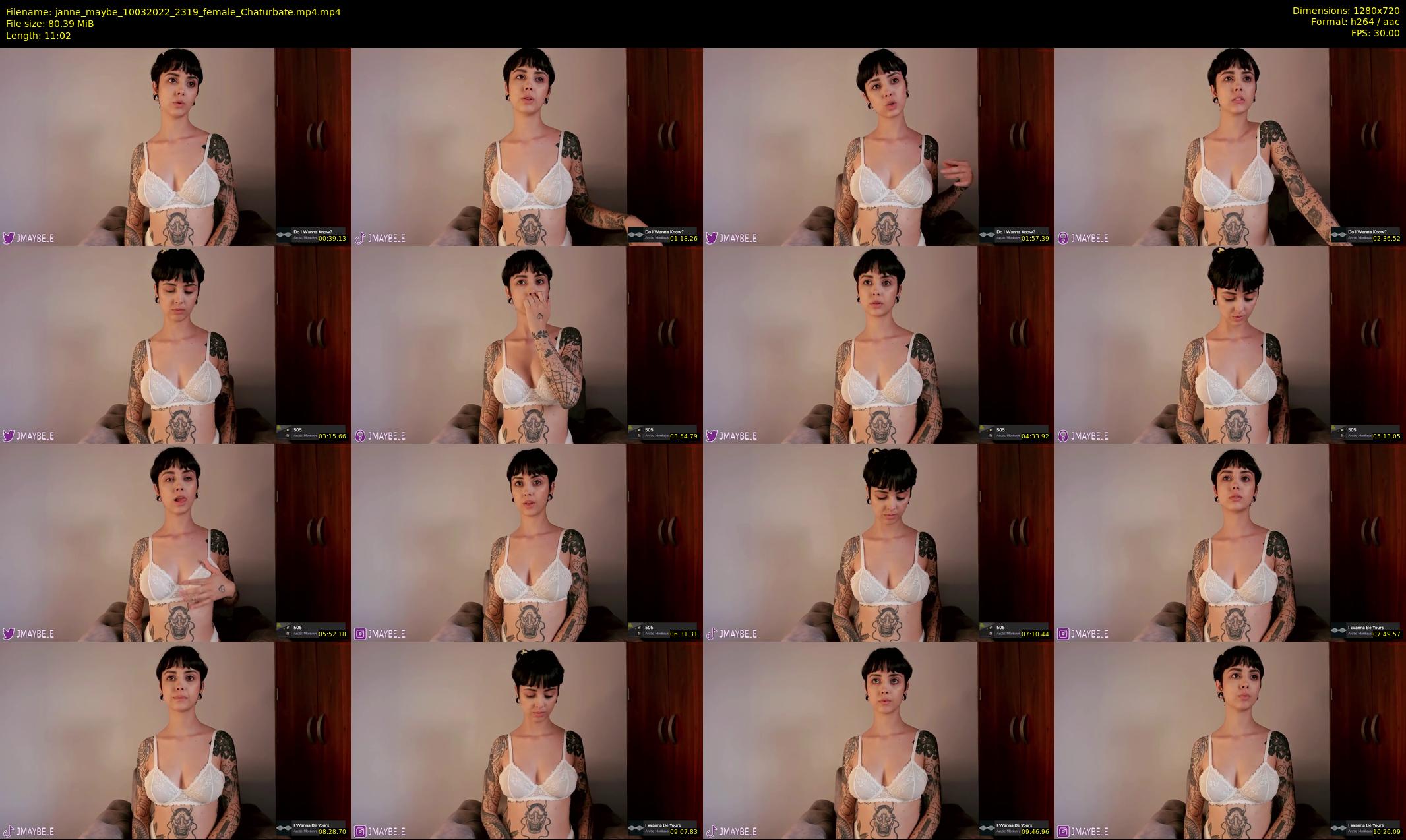 janne_maybe — 12 minute Chaturbate female cam show recording, 720p, Mar 10, 2022