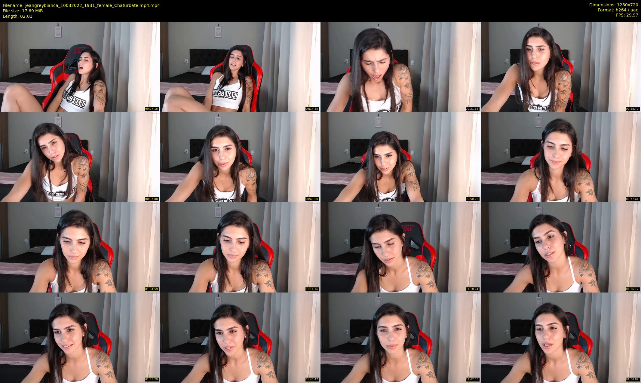 jeangreybianca — 3 minute Chaturbate female cam show recording, 720p, Mar 10, 2022